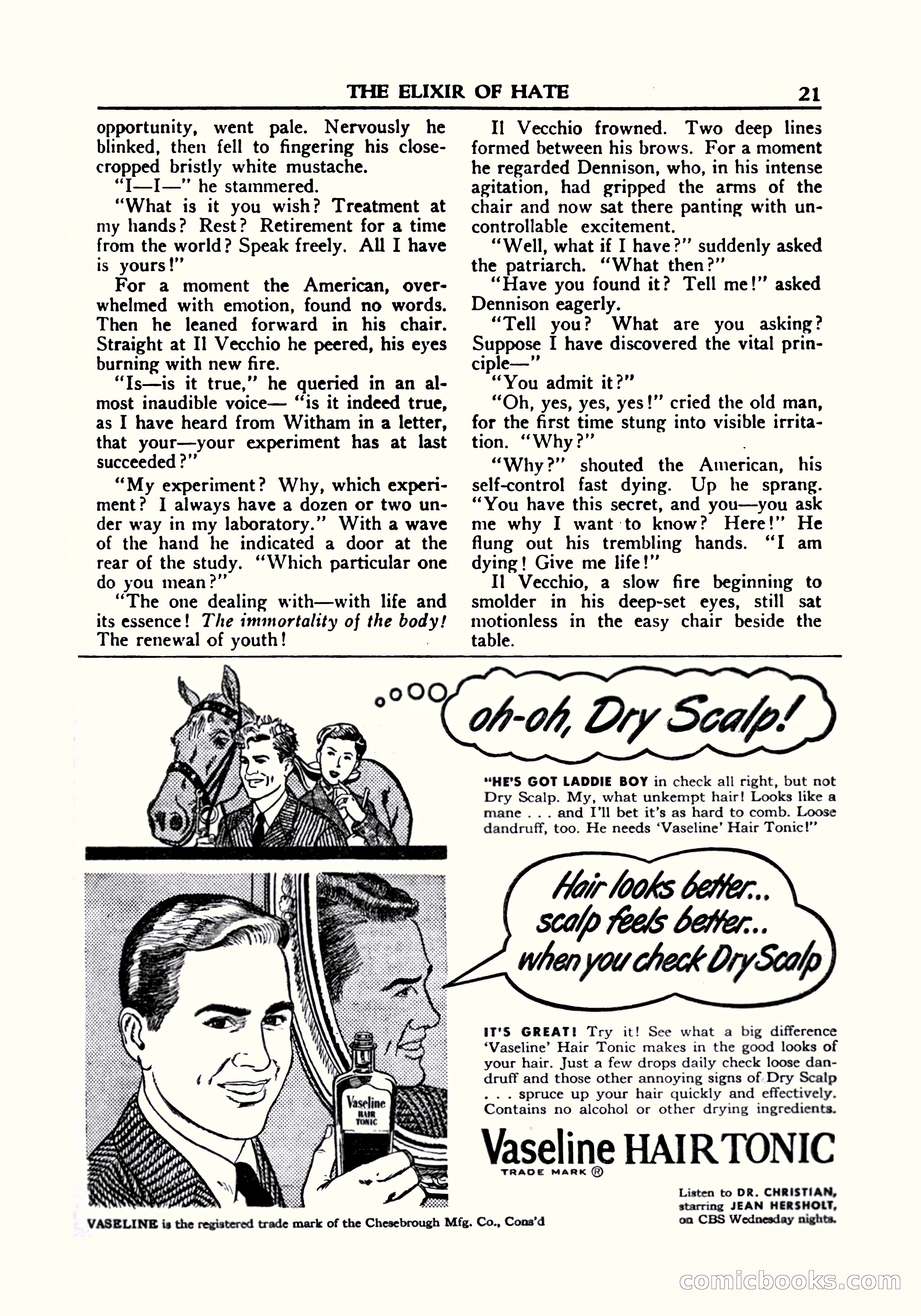 A. Merritt's Fantasy Magazine, October 1950 — page 22 of 135