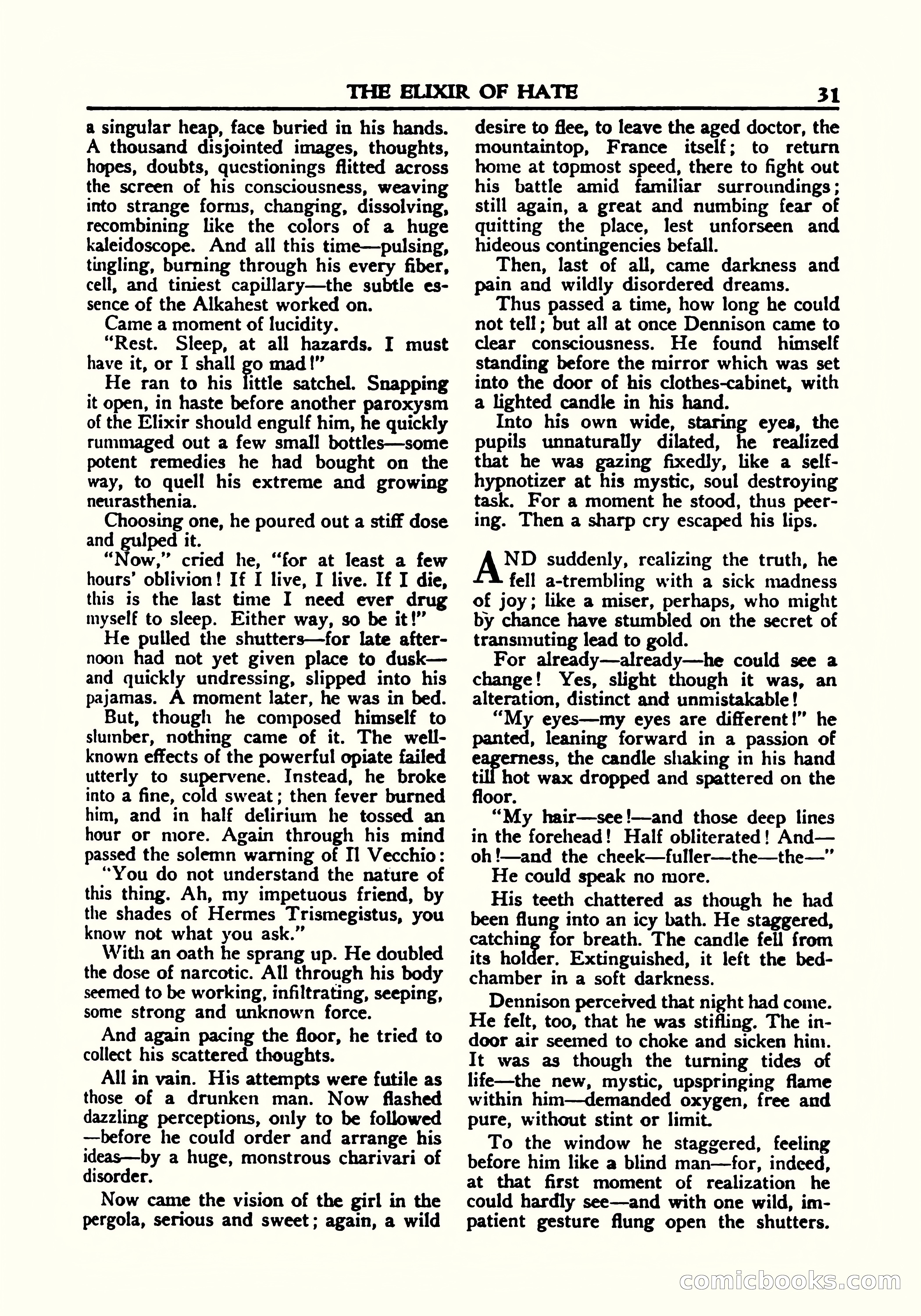 A. Merritt's Fantasy Magazine, October 1950 — page 32 of 135