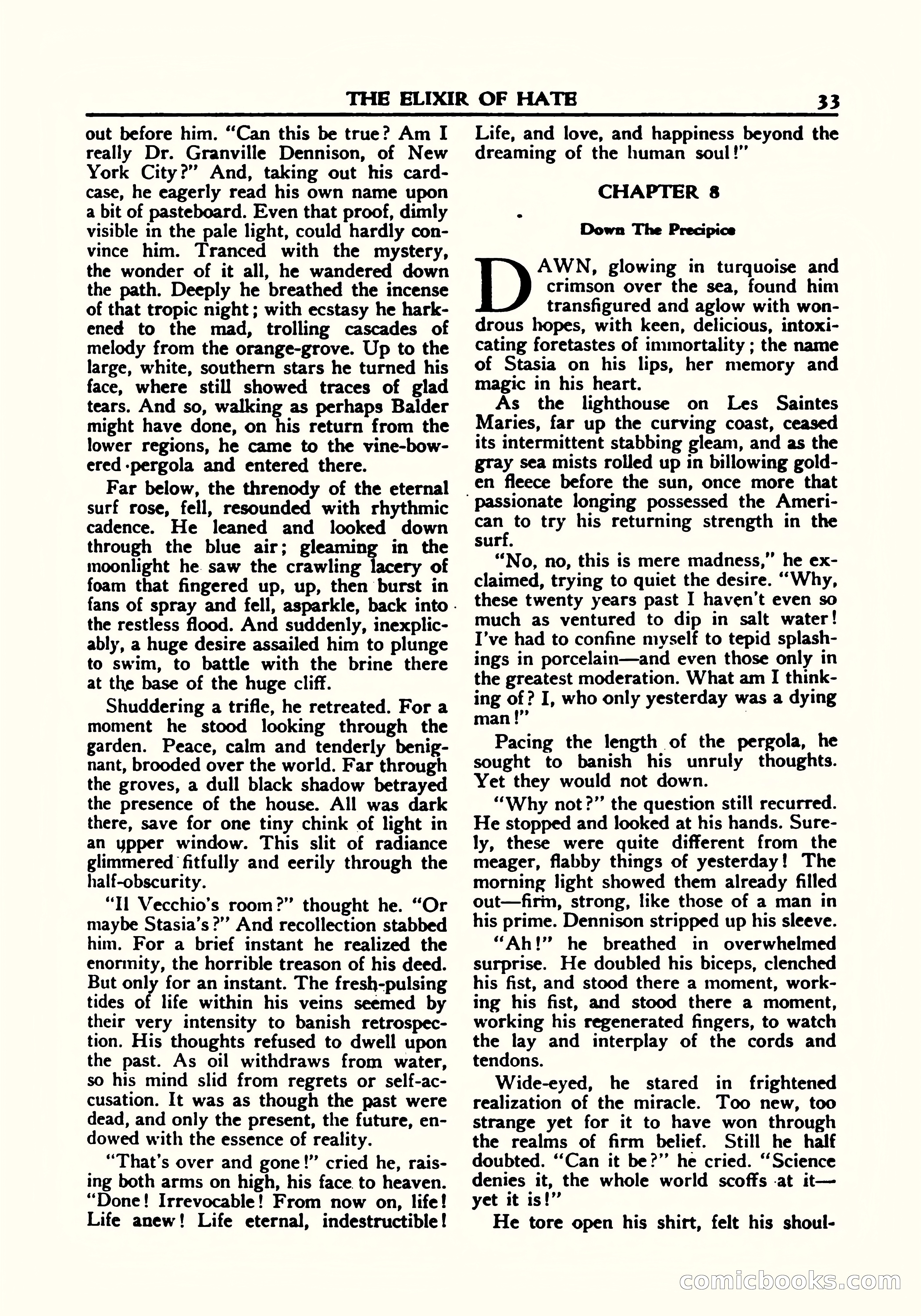A. Merritt's Fantasy Magazine, October 1950 — page 34 of 135