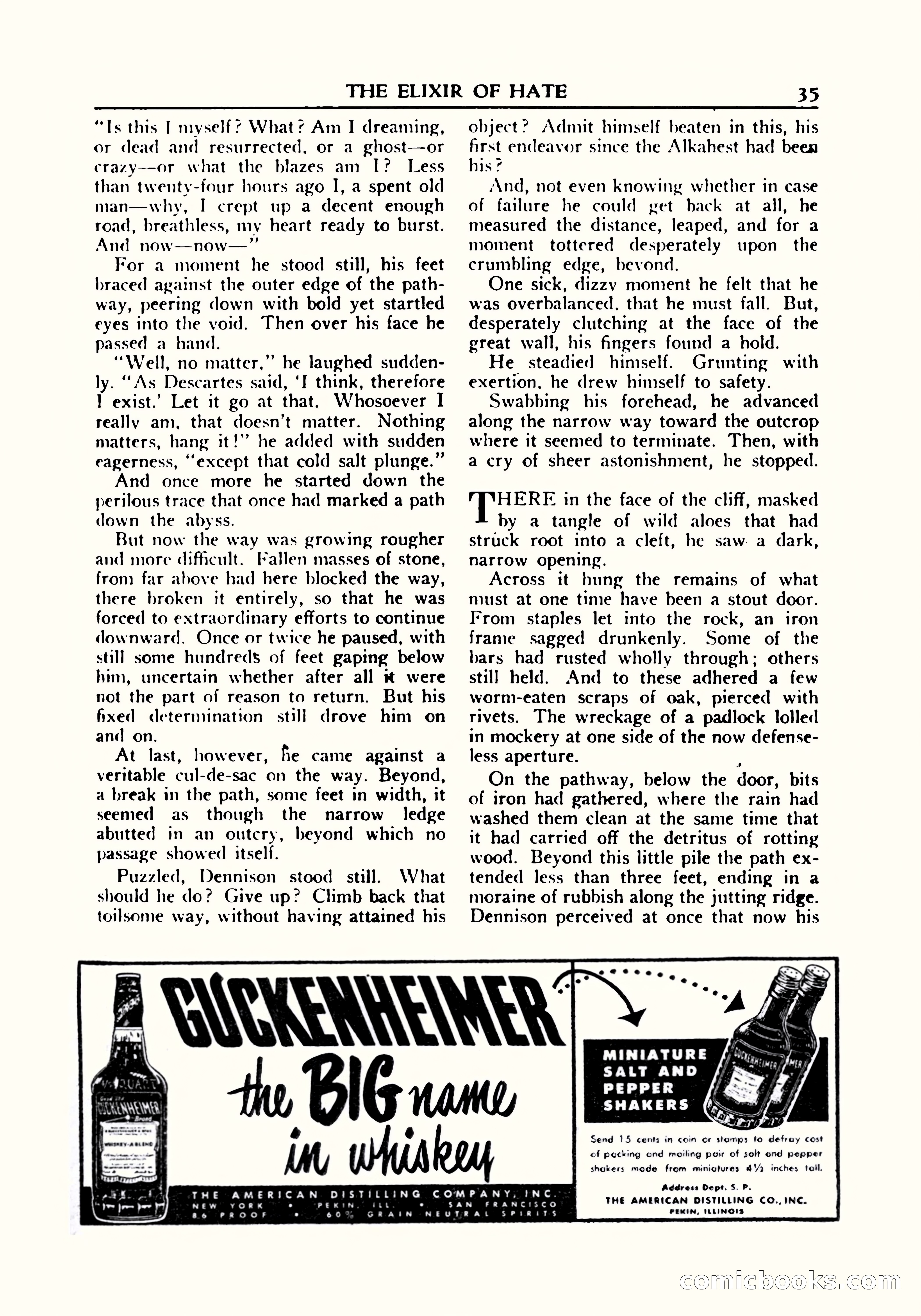 A. Merritt's Fantasy Magazine, October 1950 — page 36 of 135