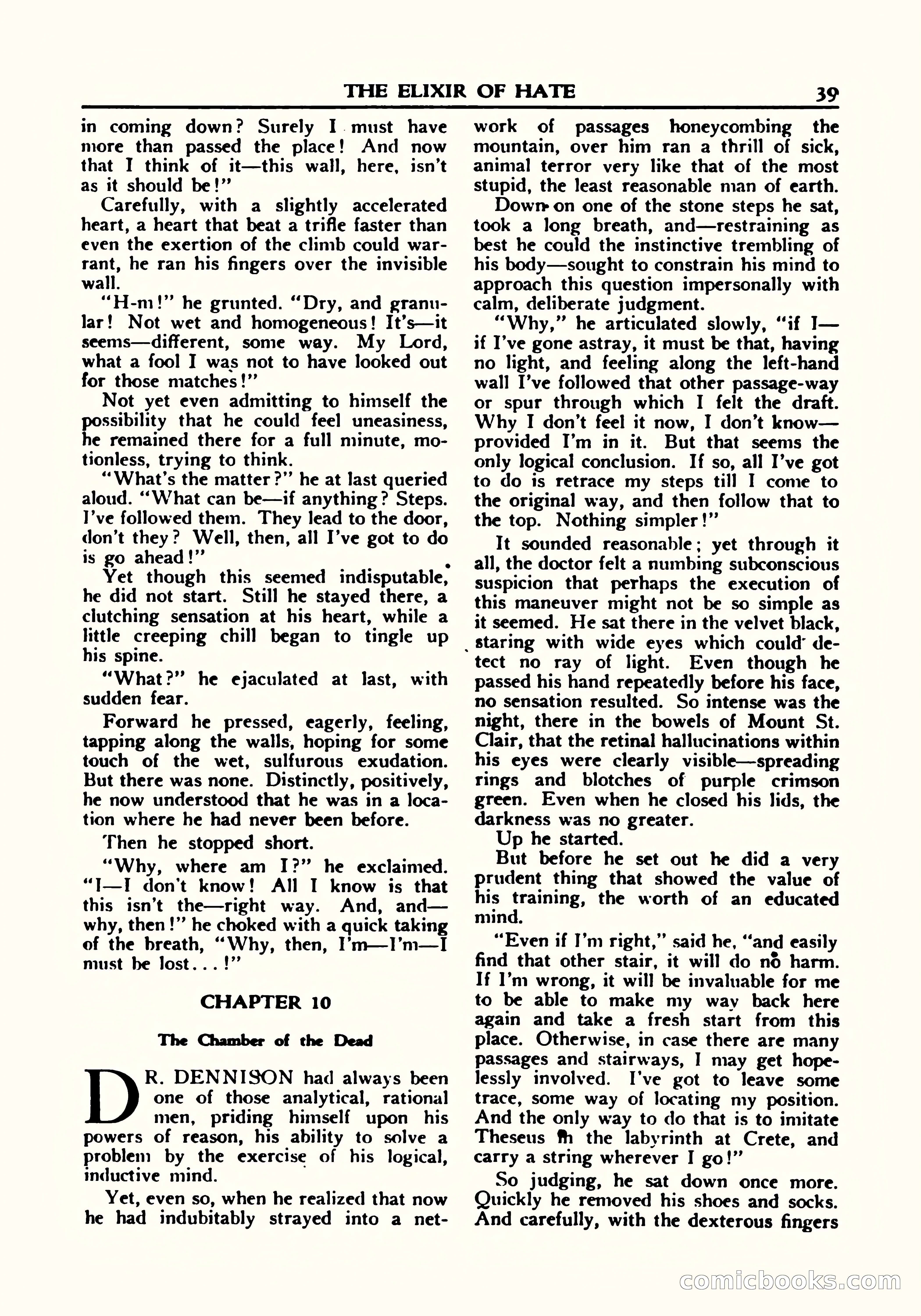 A. Merritt's Fantasy Magazine, October 1950 — page 40 of 135