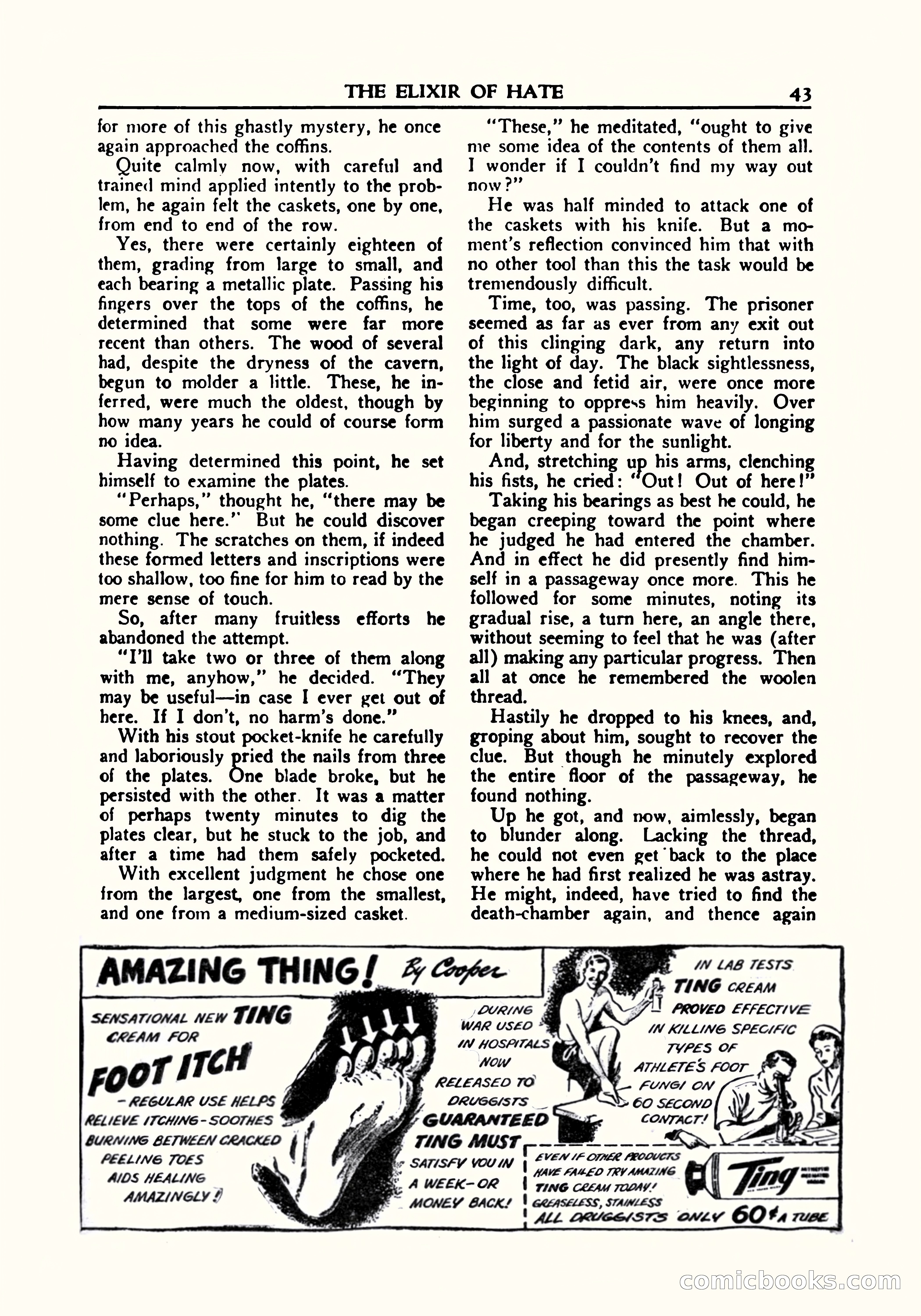 A. Merritt's Fantasy Magazine, October 1950 — page 44 of 135