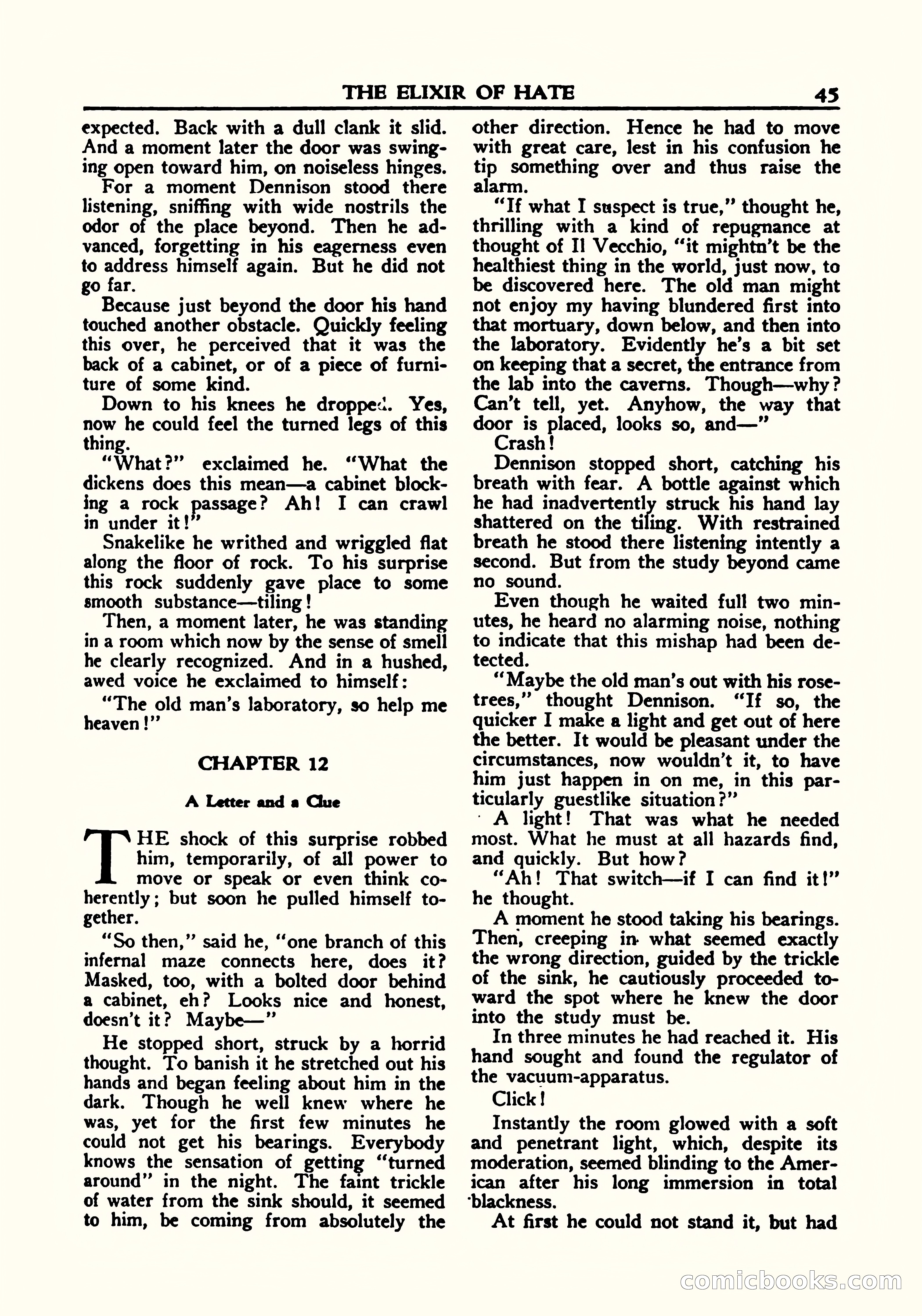 A. Merritt's Fantasy Magazine, October 1950 — page 46 of 135