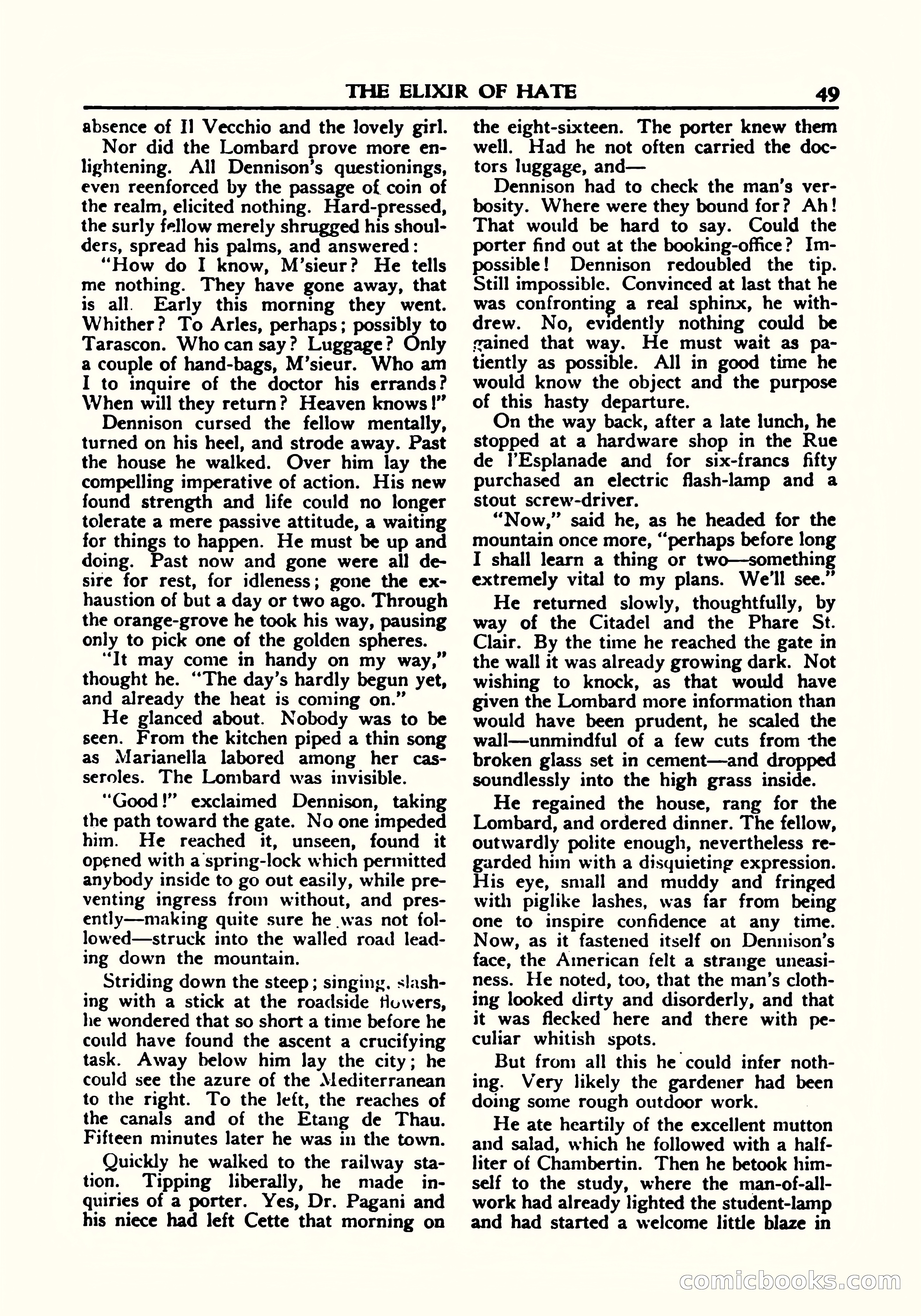 A. Merritt's Fantasy Magazine, October 1950 — page 50 of 135