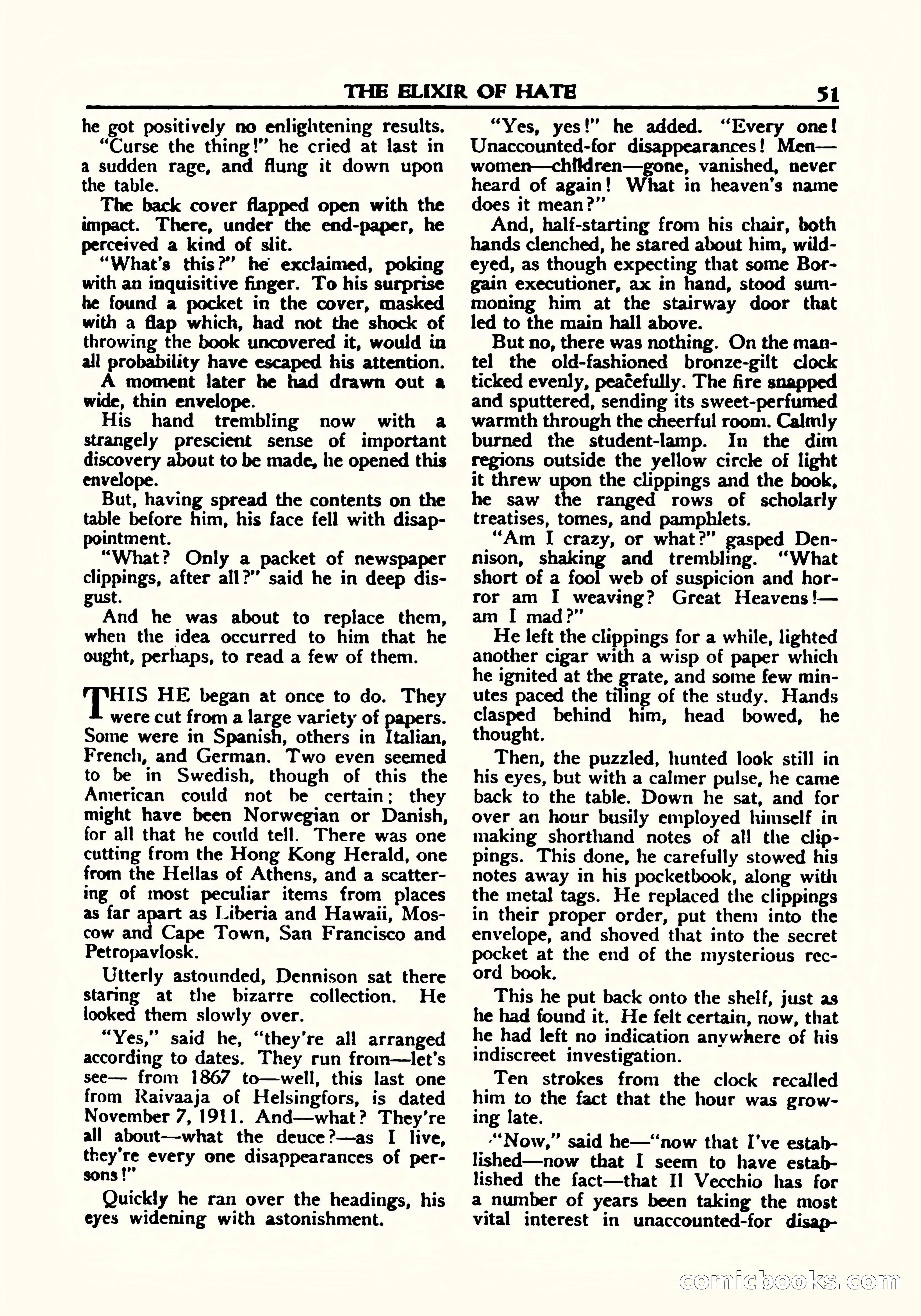 A. Merritt's Fantasy Magazine, October 1950 — page 52 of 135