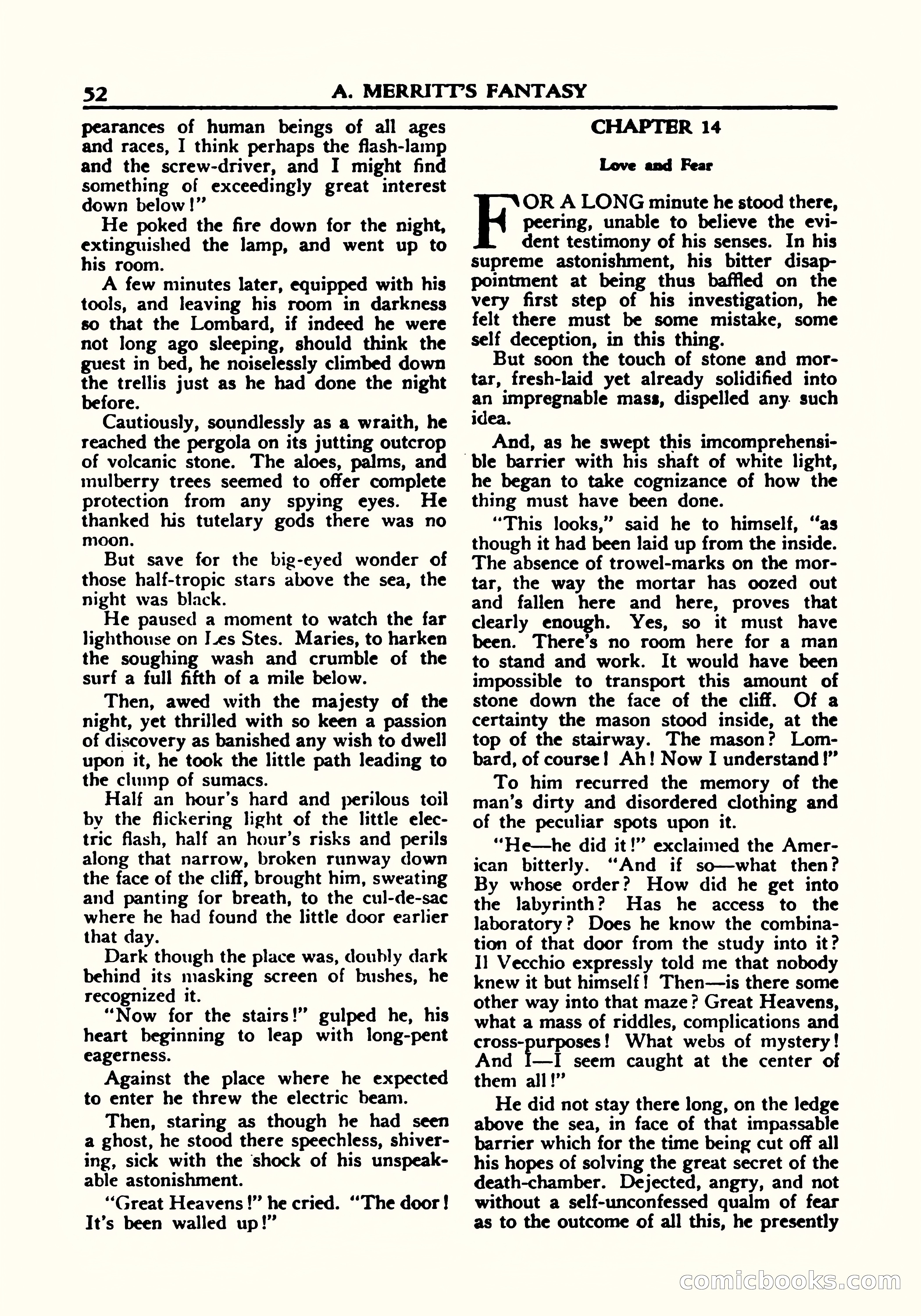 A. Merritt's Fantasy Magazine, October 1950 — page 53 of 135