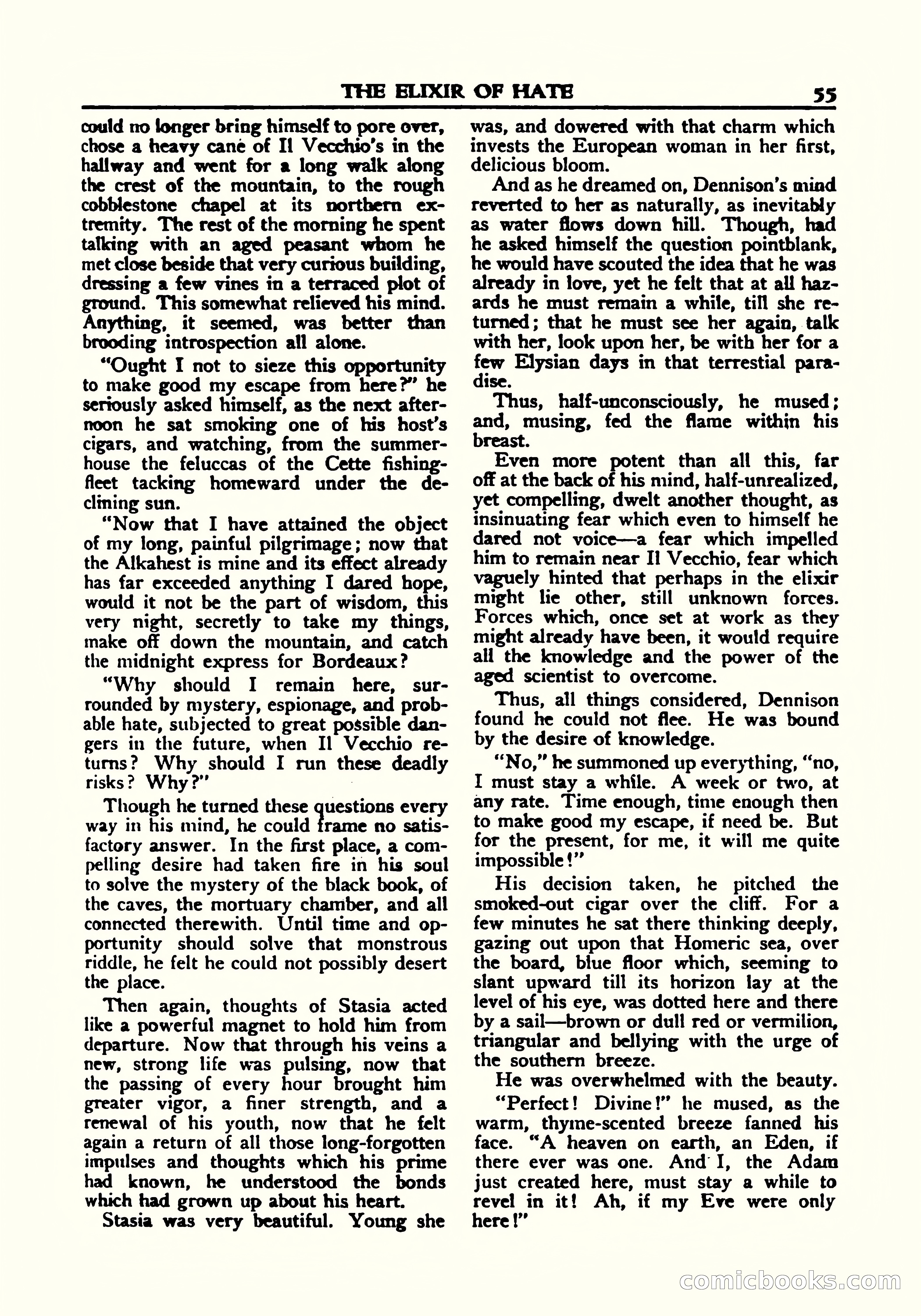 A. Merritt's Fantasy Magazine, October 1950 — page 56 of 135