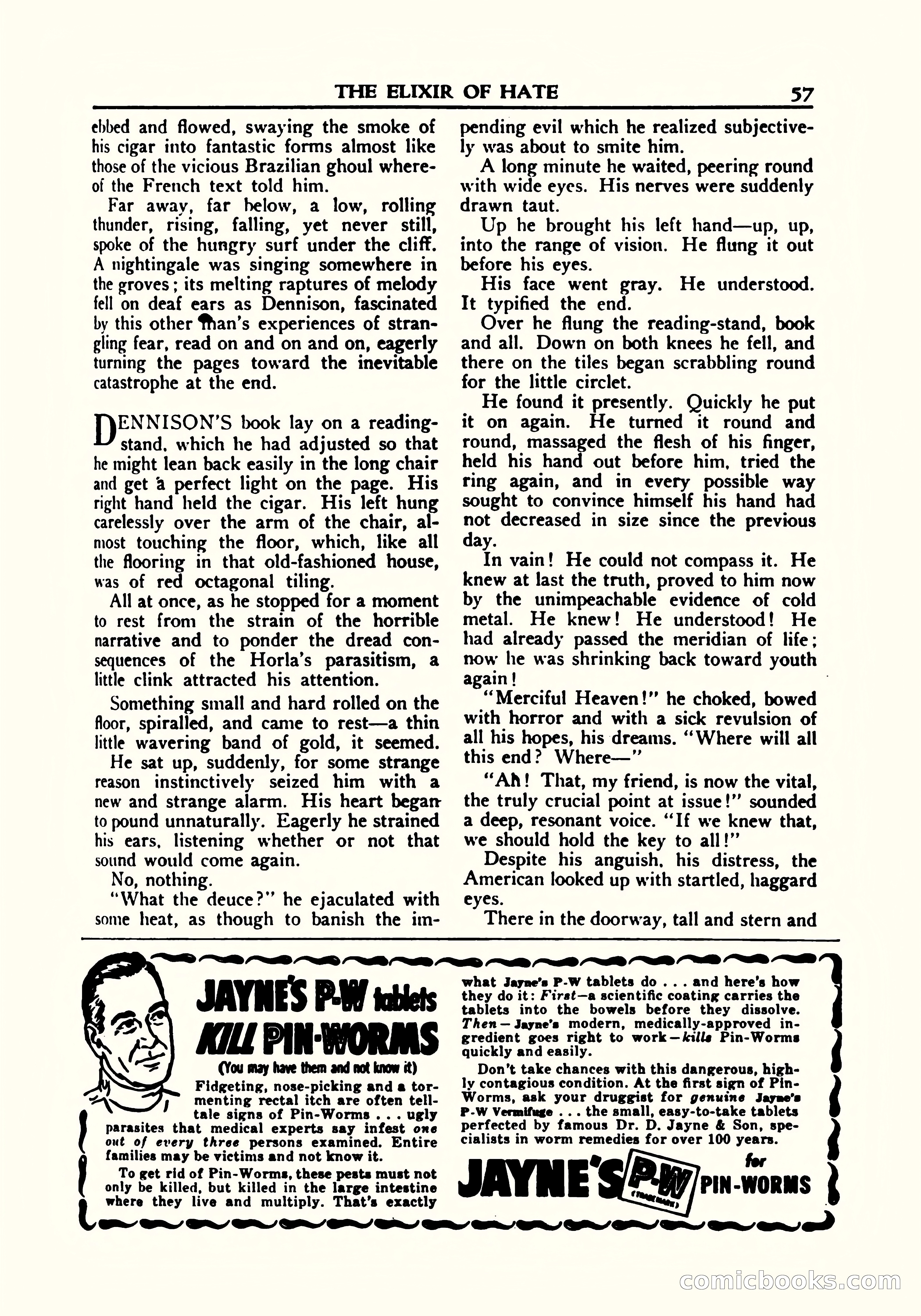 A. Merritt's Fantasy Magazine, October 1950 — page 58 of 135
