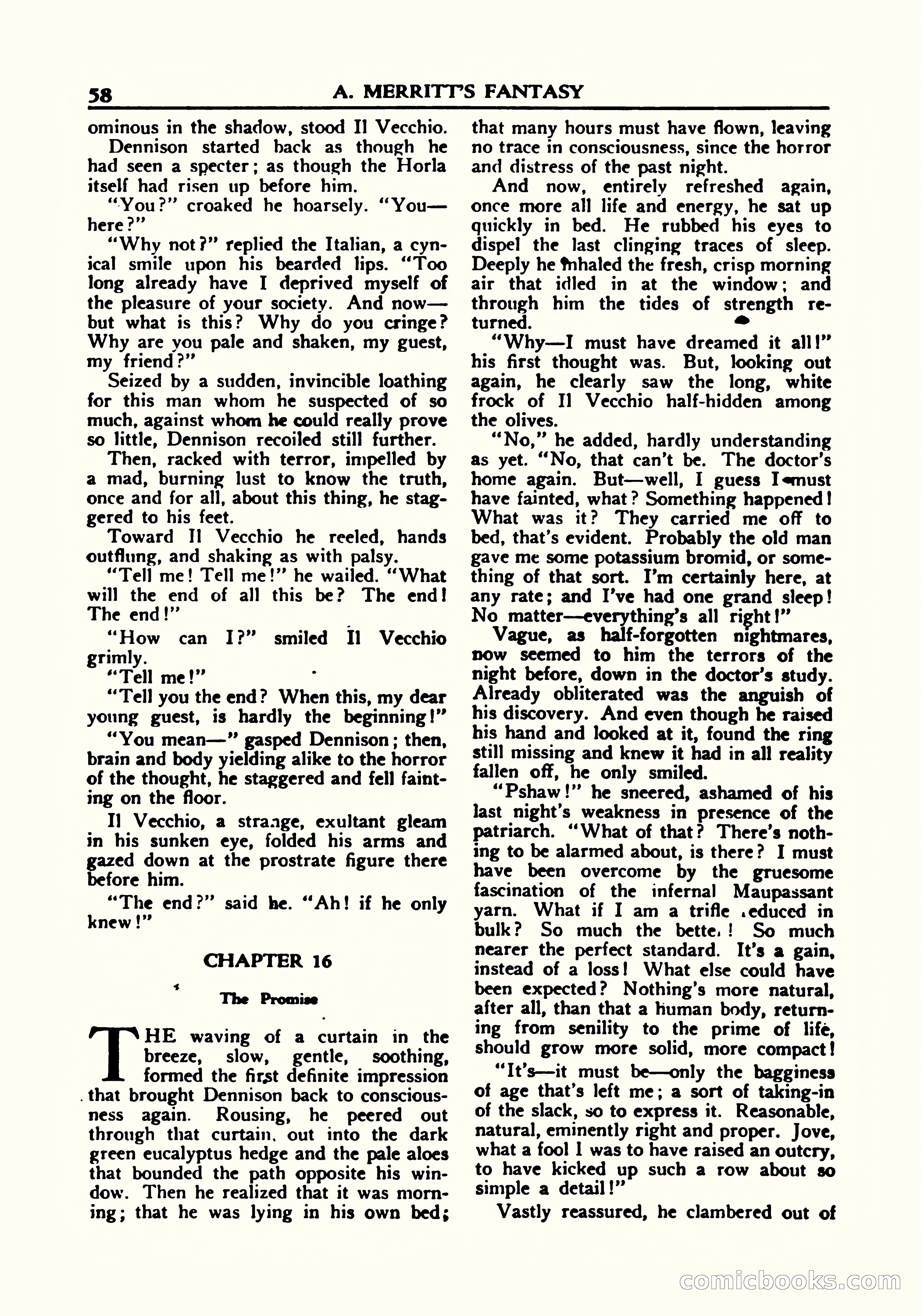 A. Merritt's Fantasy Magazine, October 1950 — page 59 of 135
