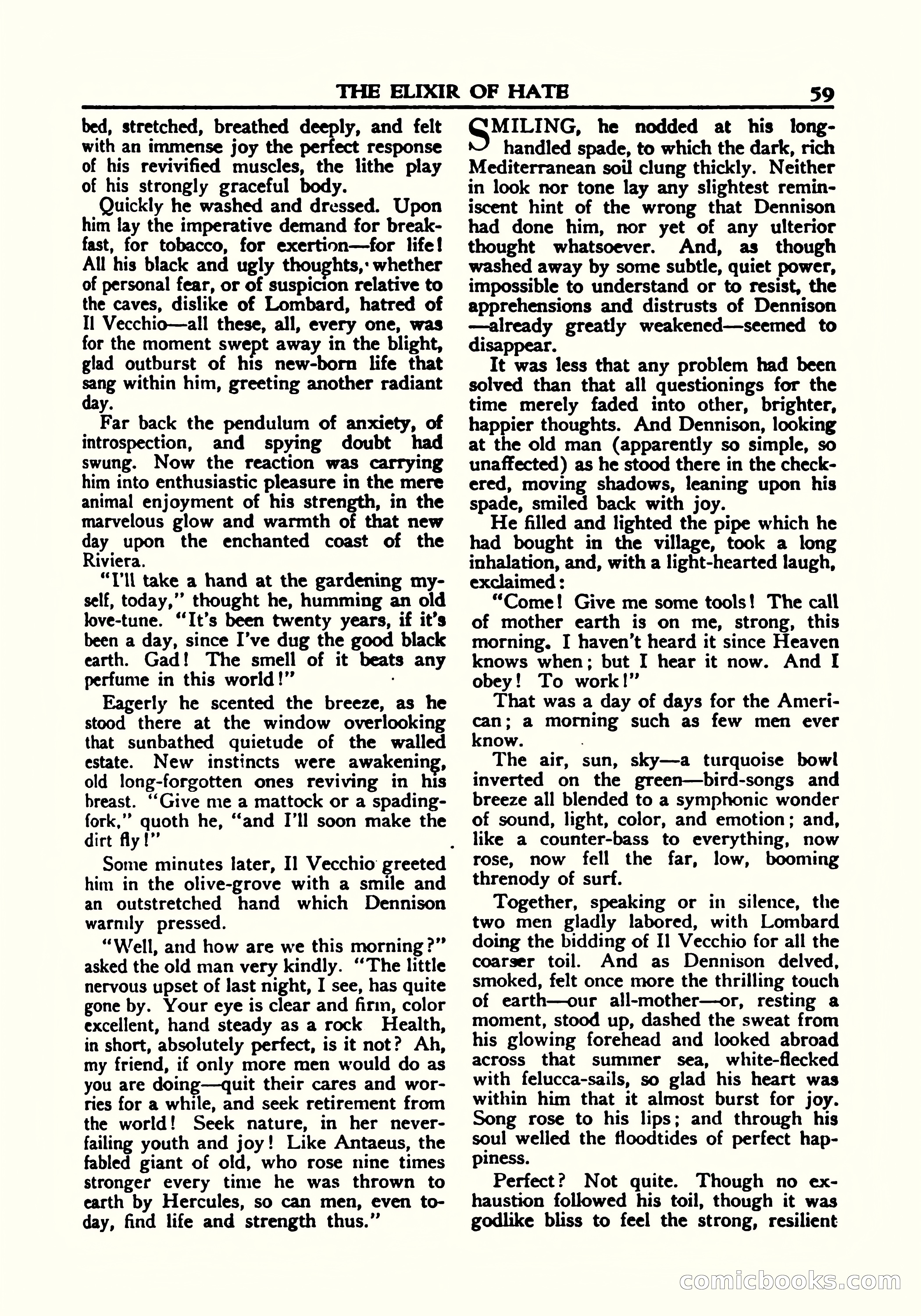 A. Merritt's Fantasy Magazine, October 1950 — page 60 of 135