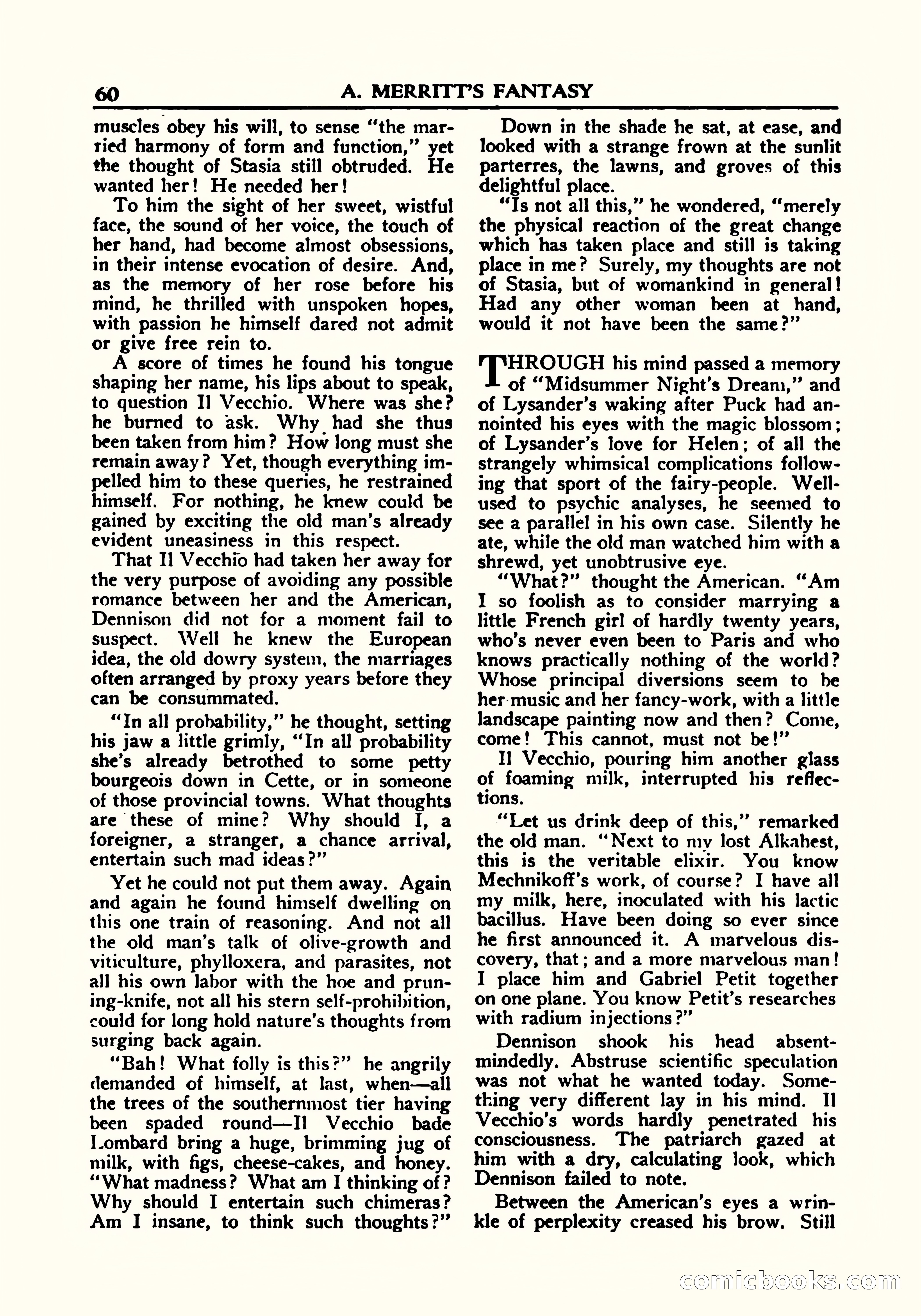 A. Merritt's Fantasy Magazine, October 1950 — page 61 of 135