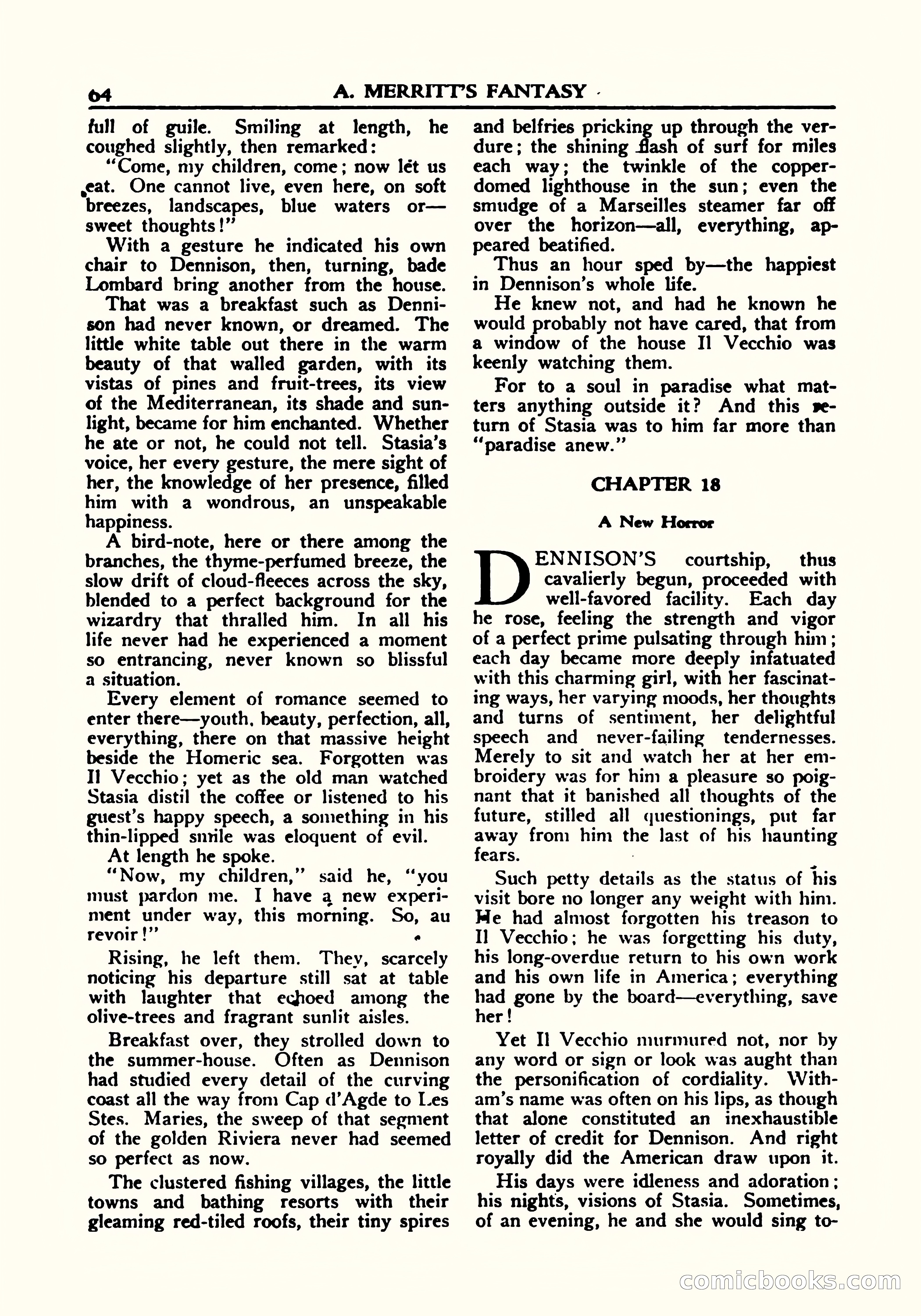 A. Merritt's Fantasy Magazine, October 1950 — page 65 of 135
