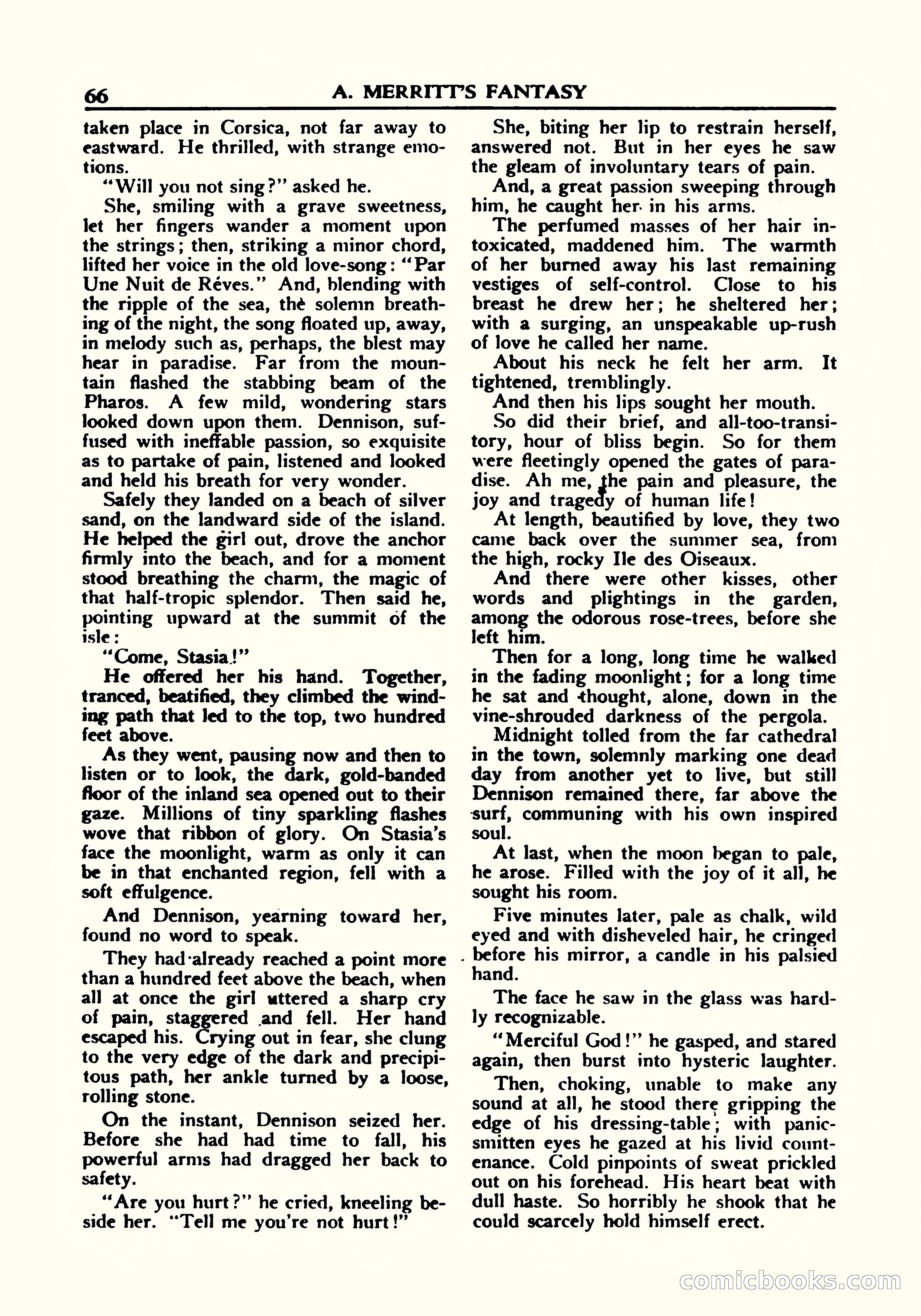 A. Merritt's Fantasy Magazine, October 1950 — page 67 of 135