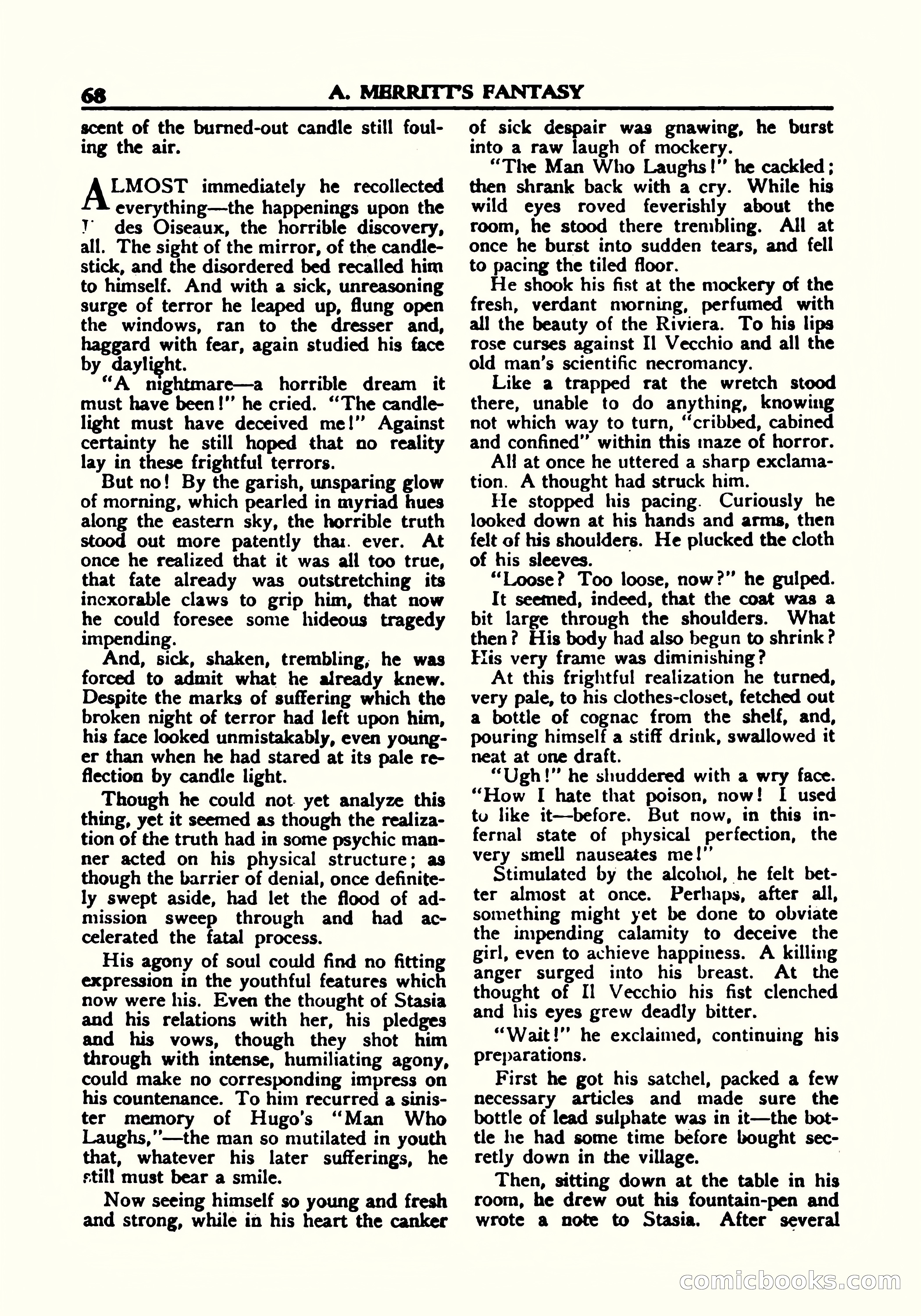 A. Merritt's Fantasy Magazine, October 1950 — page 69 of 135