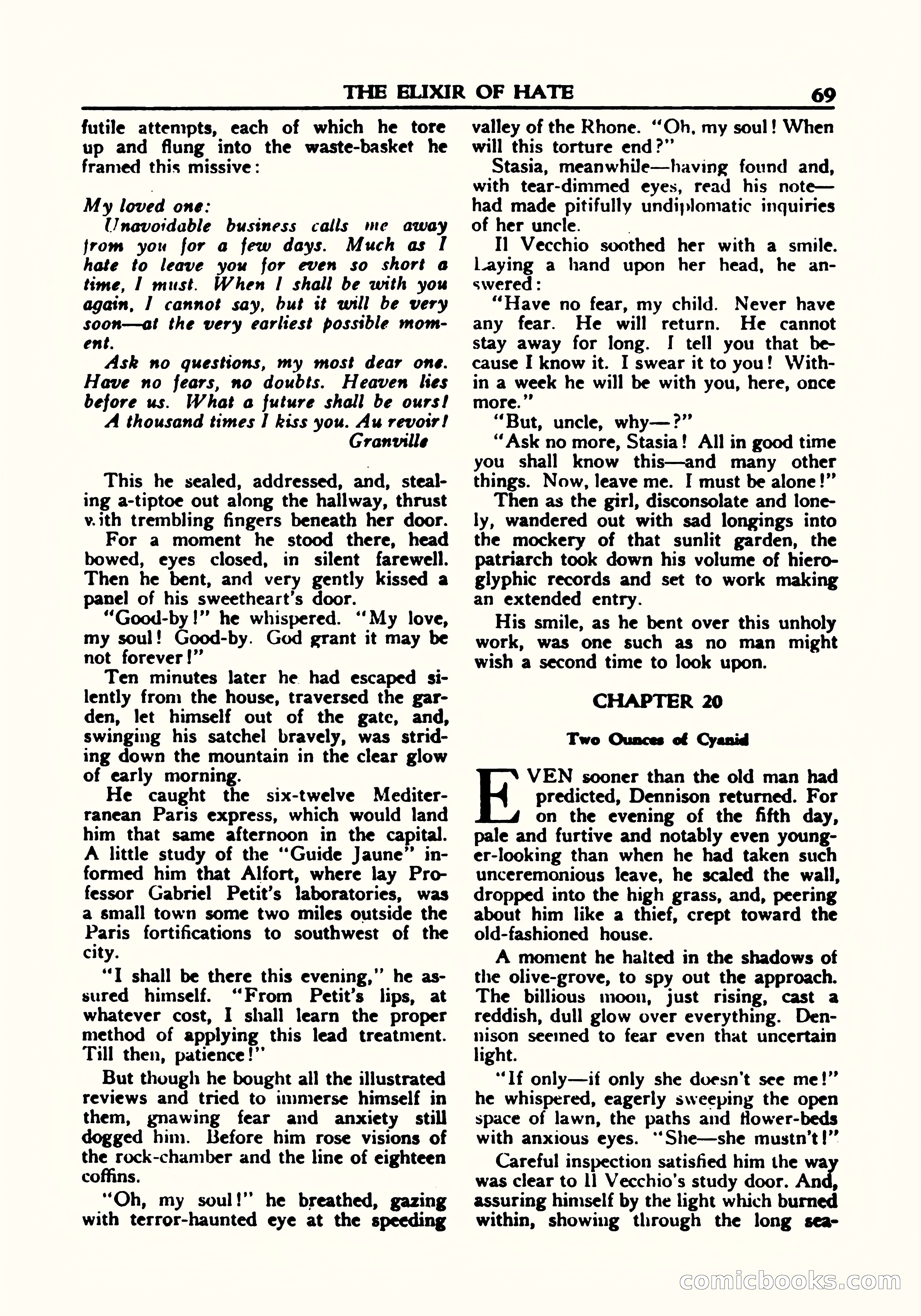 A. Merritt's Fantasy Magazine, October 1950 — page 70 of 135