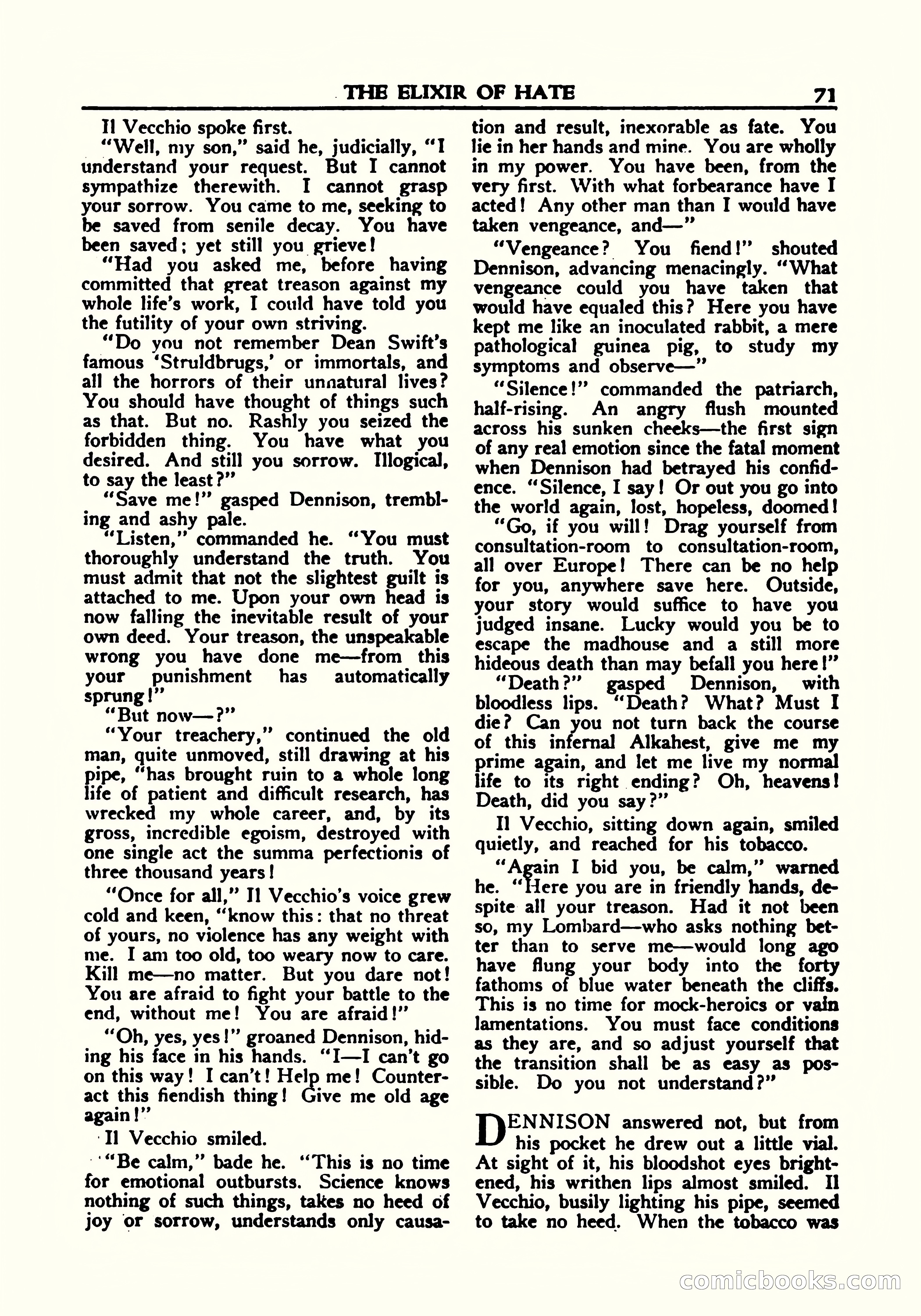 A. Merritt's Fantasy Magazine, October 1950 — page 72 of 135
