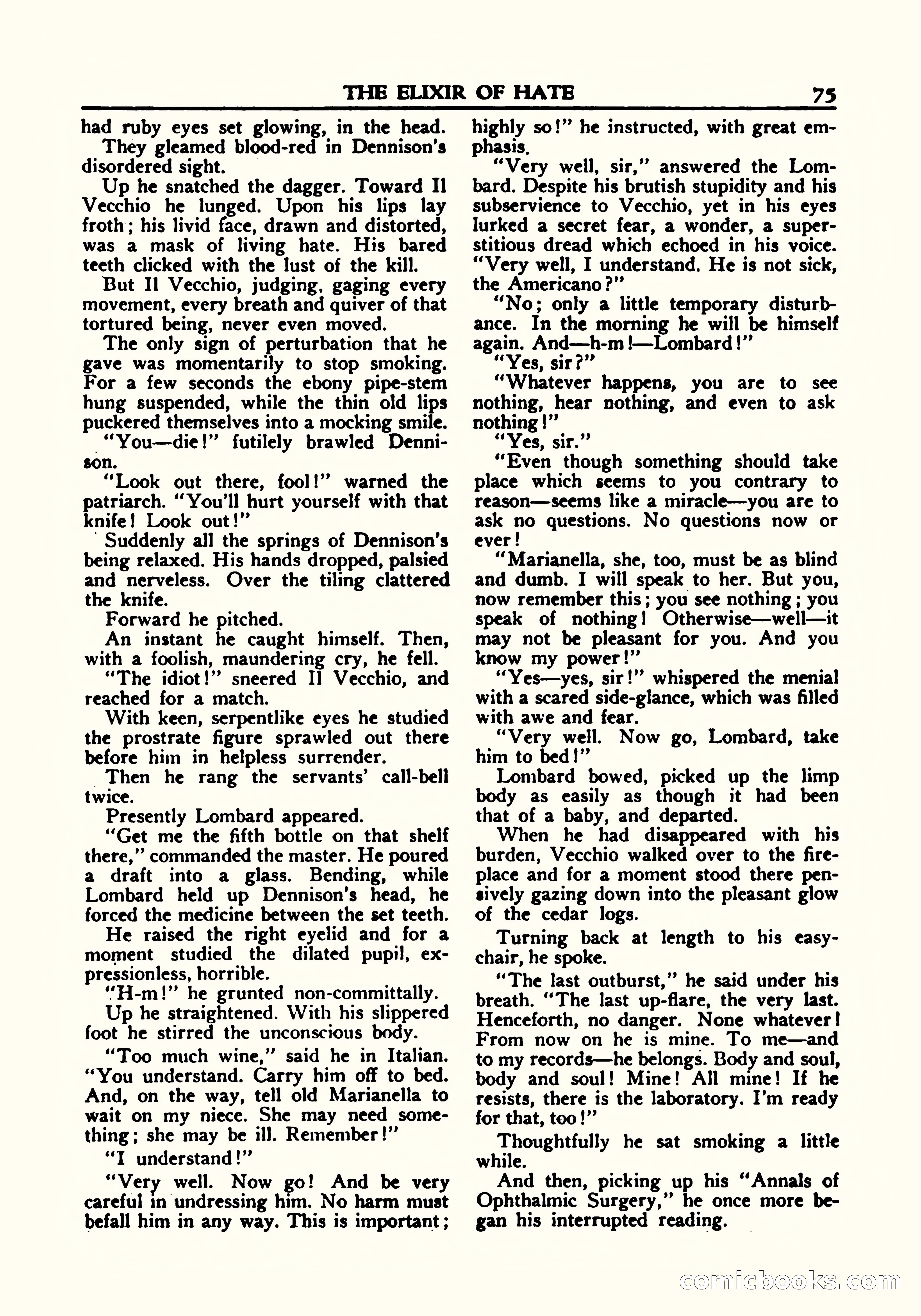 A. Merritt's Fantasy Magazine, October 1950 — page 76 of 135