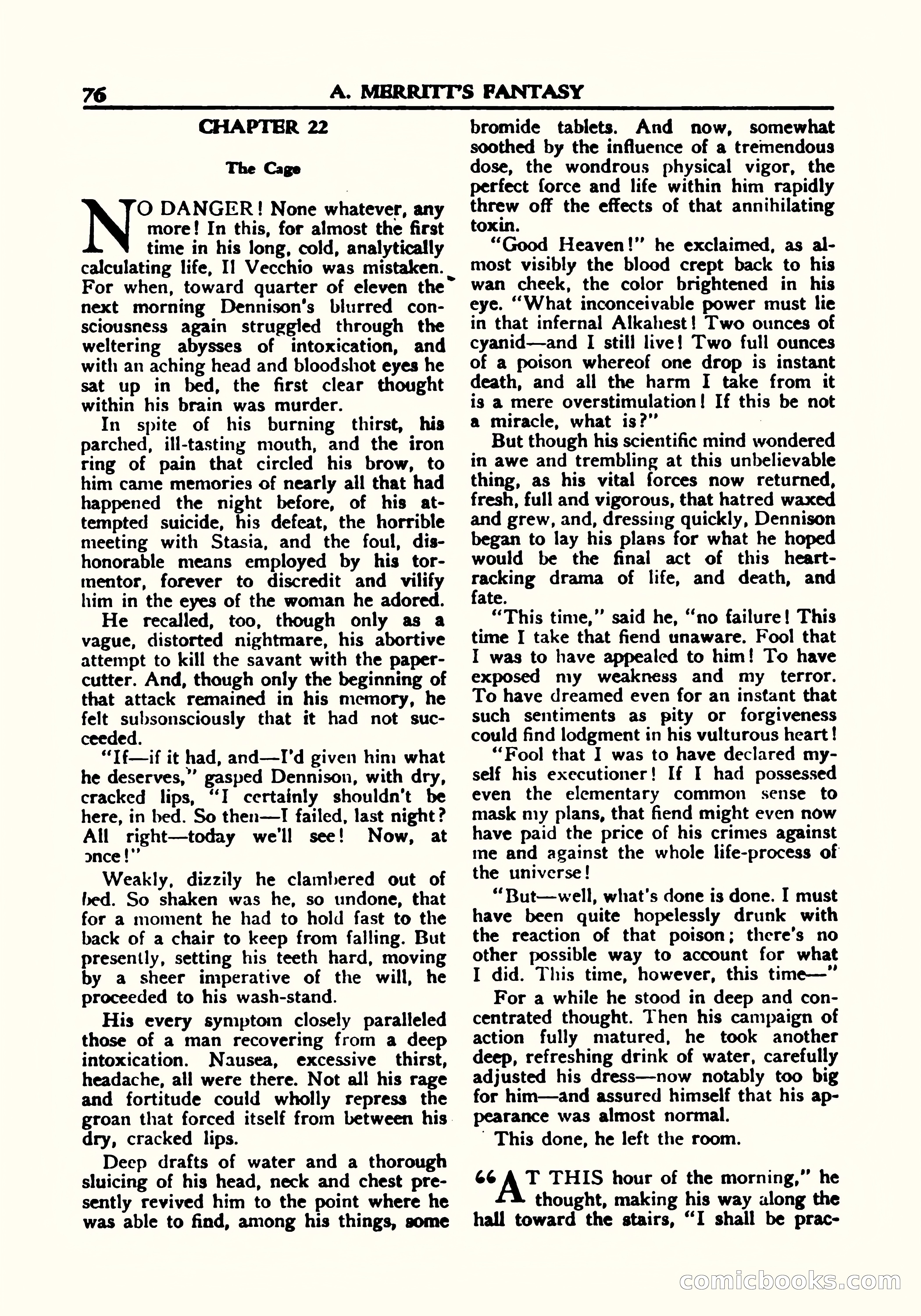 A. Merritt's Fantasy Magazine, October 1950 — page 77 of 135