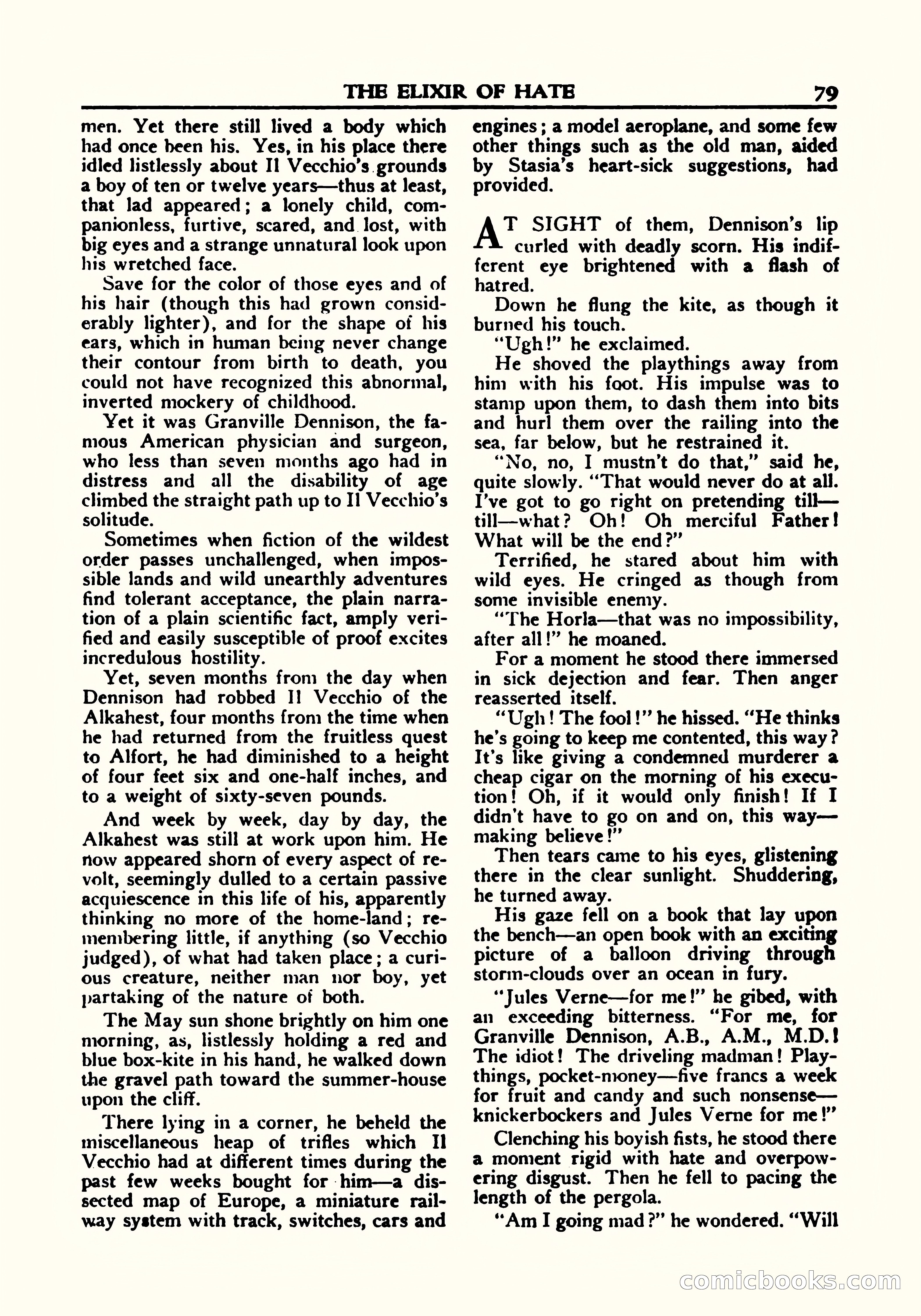 A. Merritt's Fantasy Magazine, October 1950 — page 80 of 135