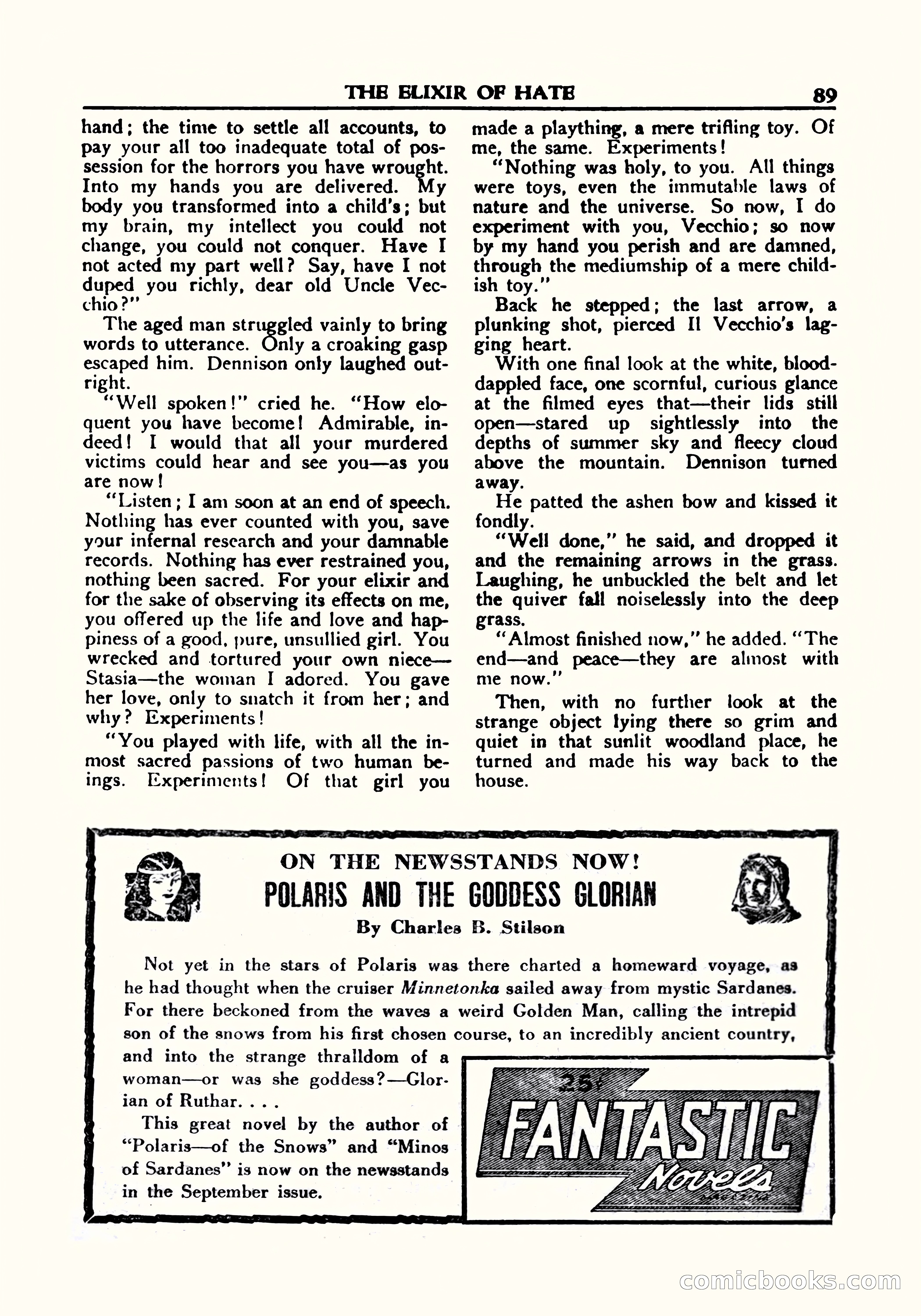 A. Merritt's Fantasy Magazine, October 1950 — page 90 of 135