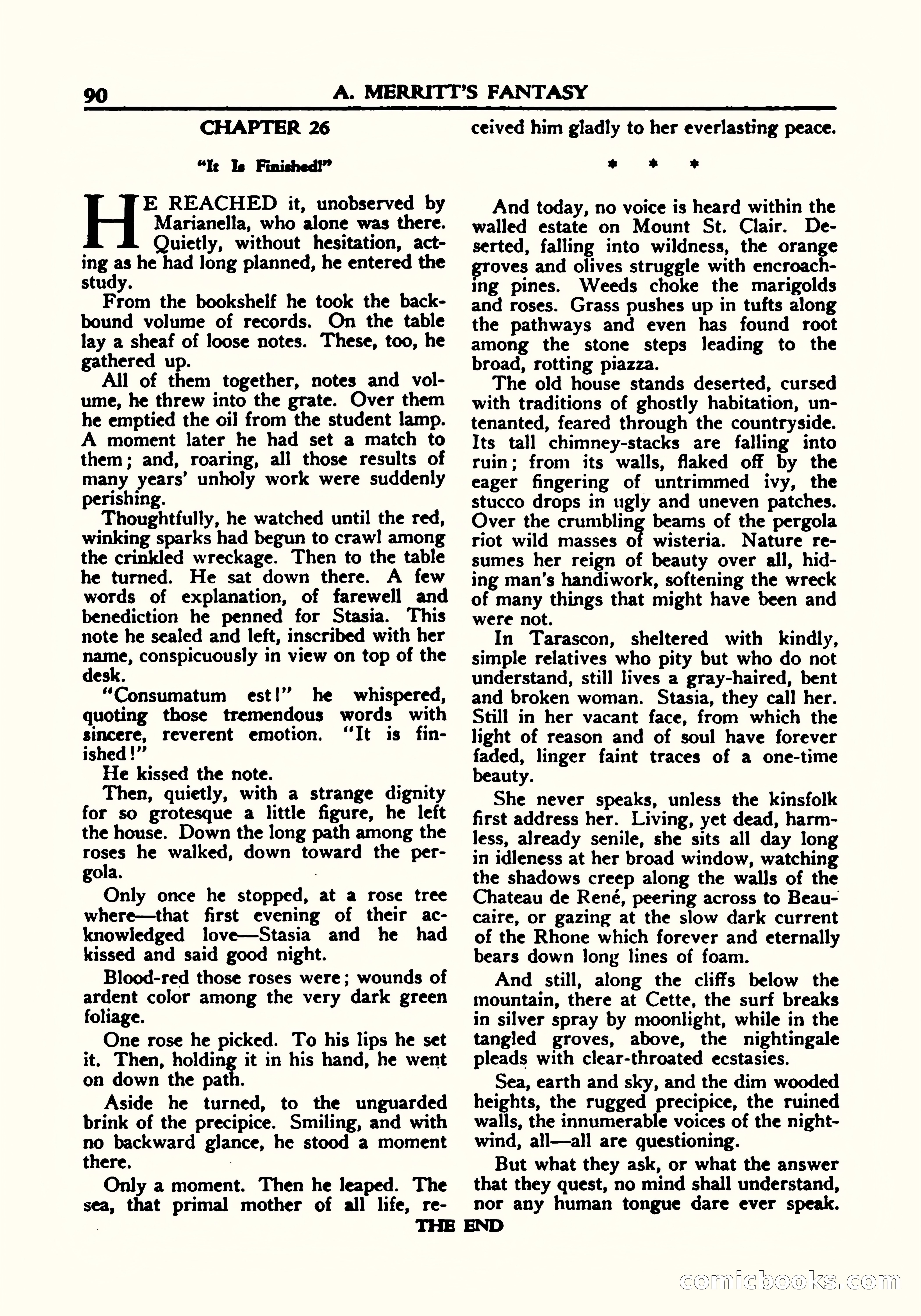 A. Merritt's Fantasy Magazine, October 1950 — page 91 of 135