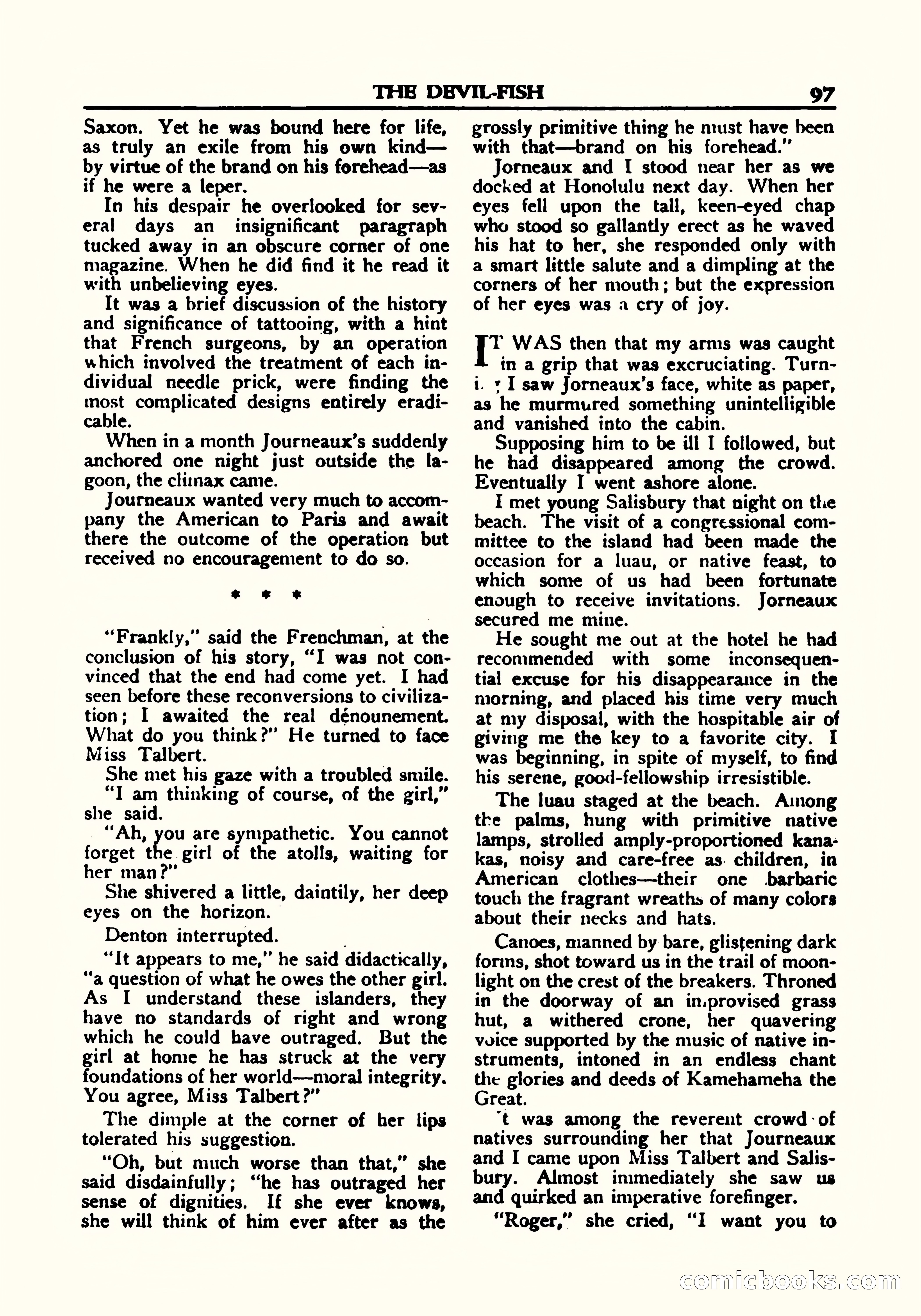 A. Merritt's Fantasy Magazine, October 1950 — page 99 of 135
