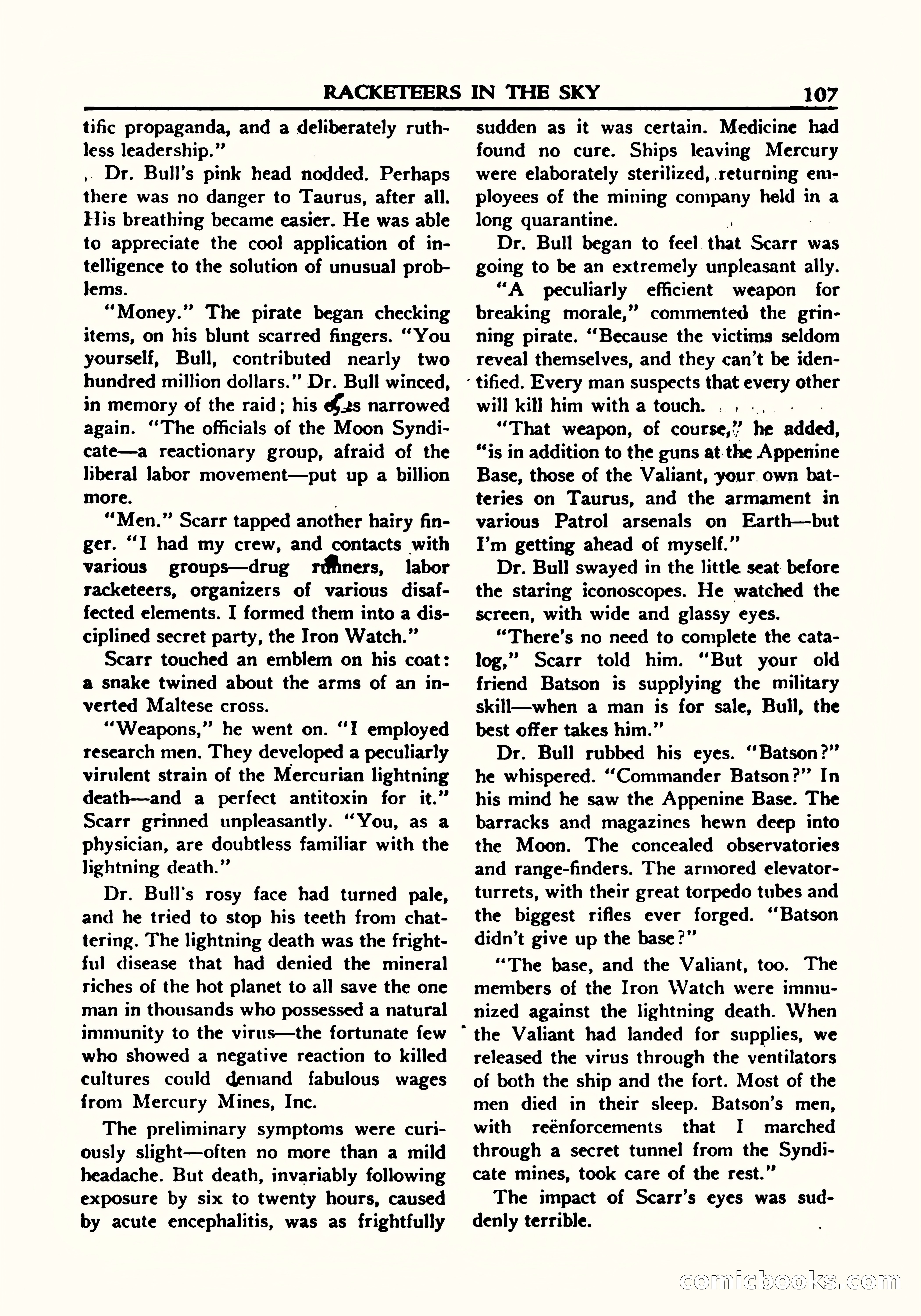 A. Merritt's Fantasy Magazine, October 1950 — page 110 of 135