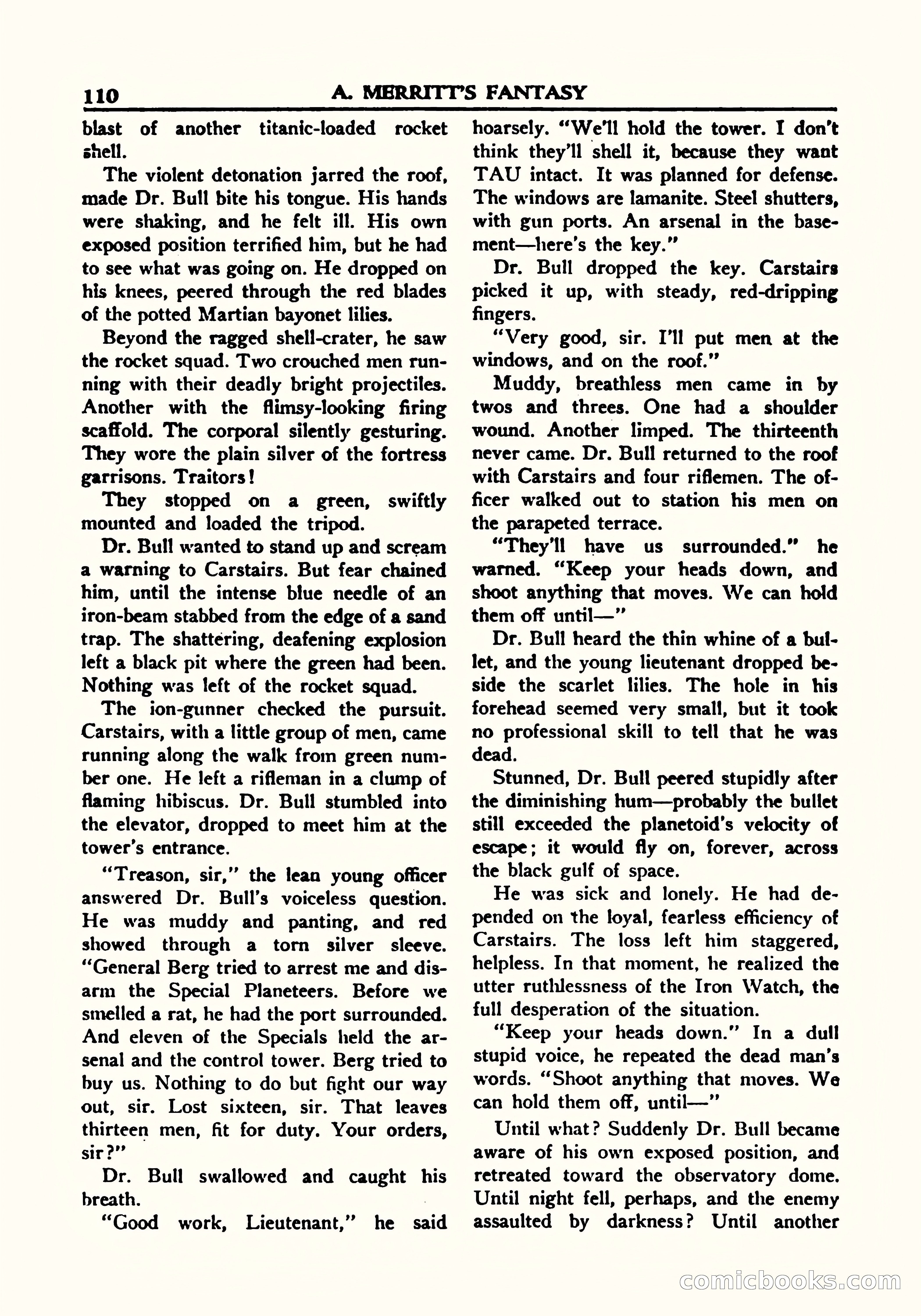 A. Merritt's Fantasy Magazine, October 1950 — page 113 of 135