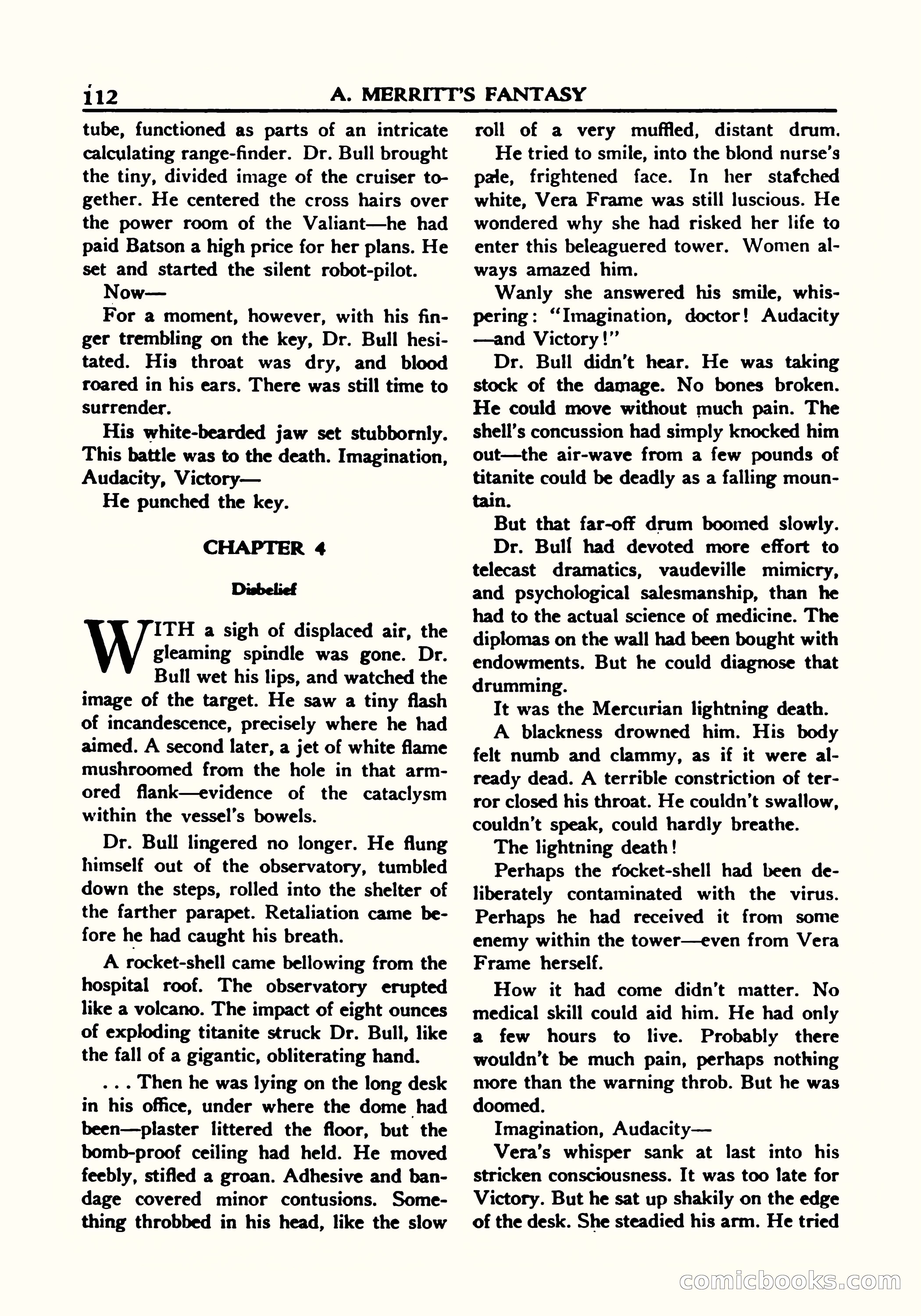 A. Merritt's Fantasy Magazine, October 1950 — page 115 of 135