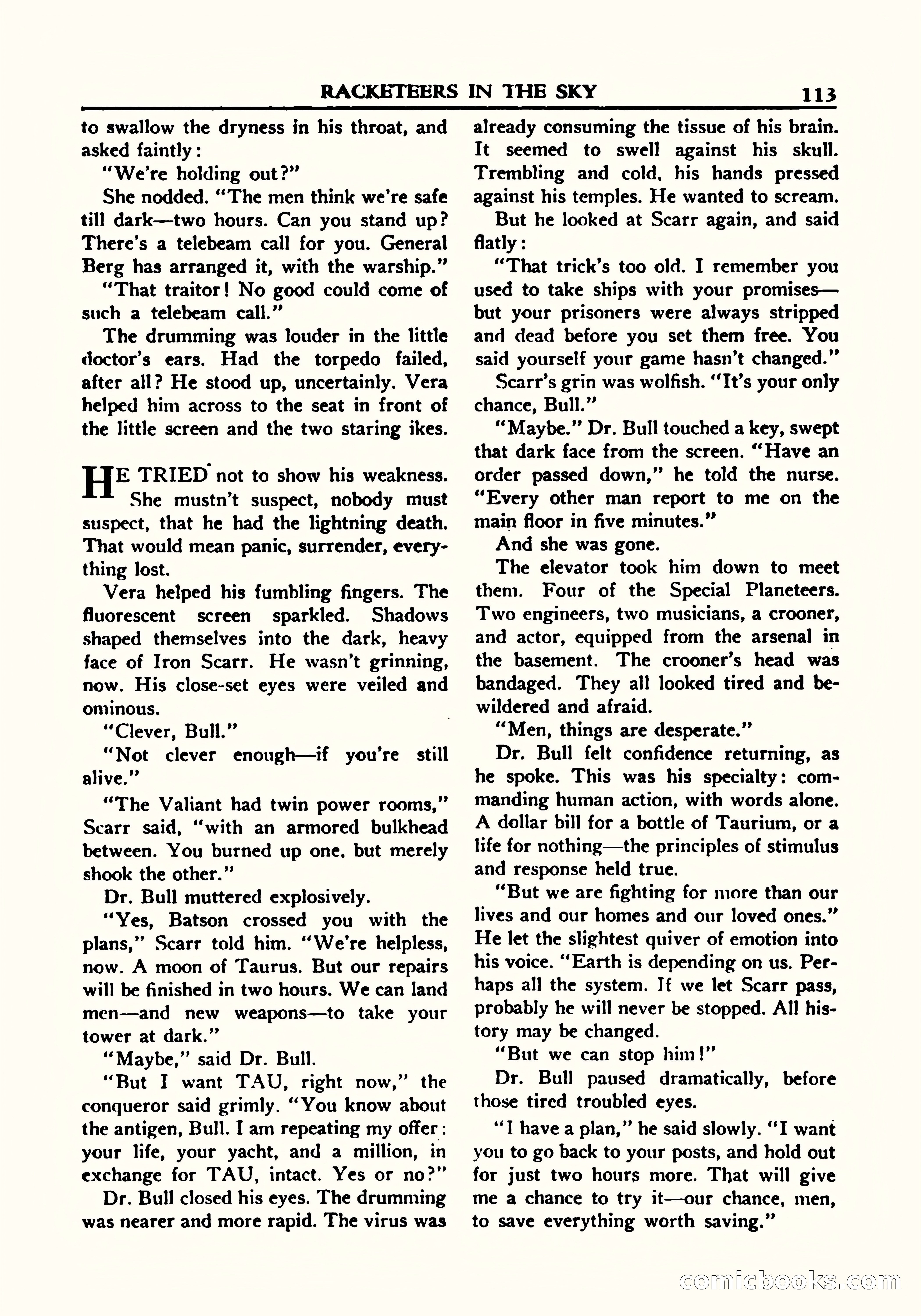 A. Merritt's Fantasy Magazine, October 1950 — page 116 of 135