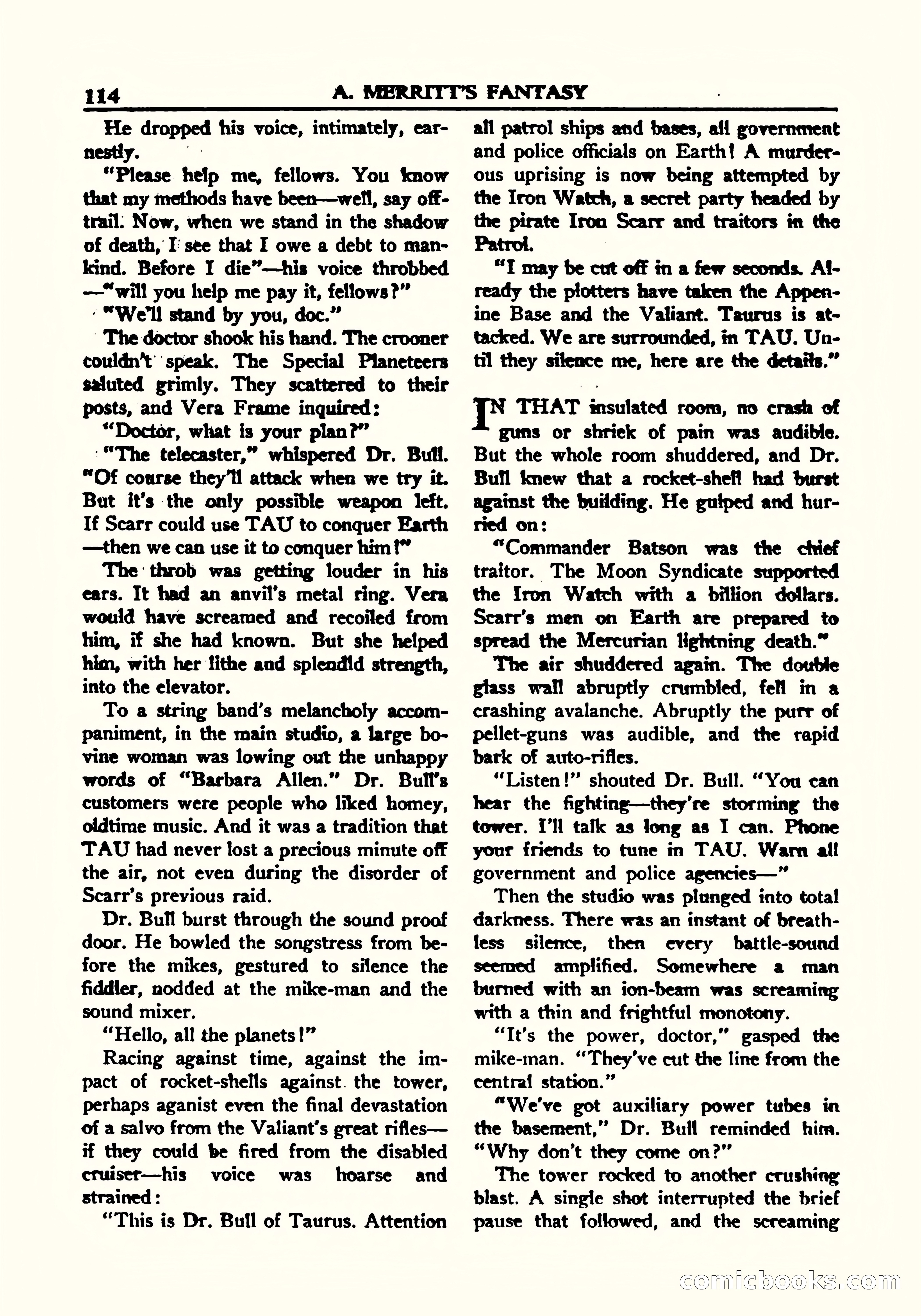 A. Merritt's Fantasy Magazine, October 1950 — page 117 of 135