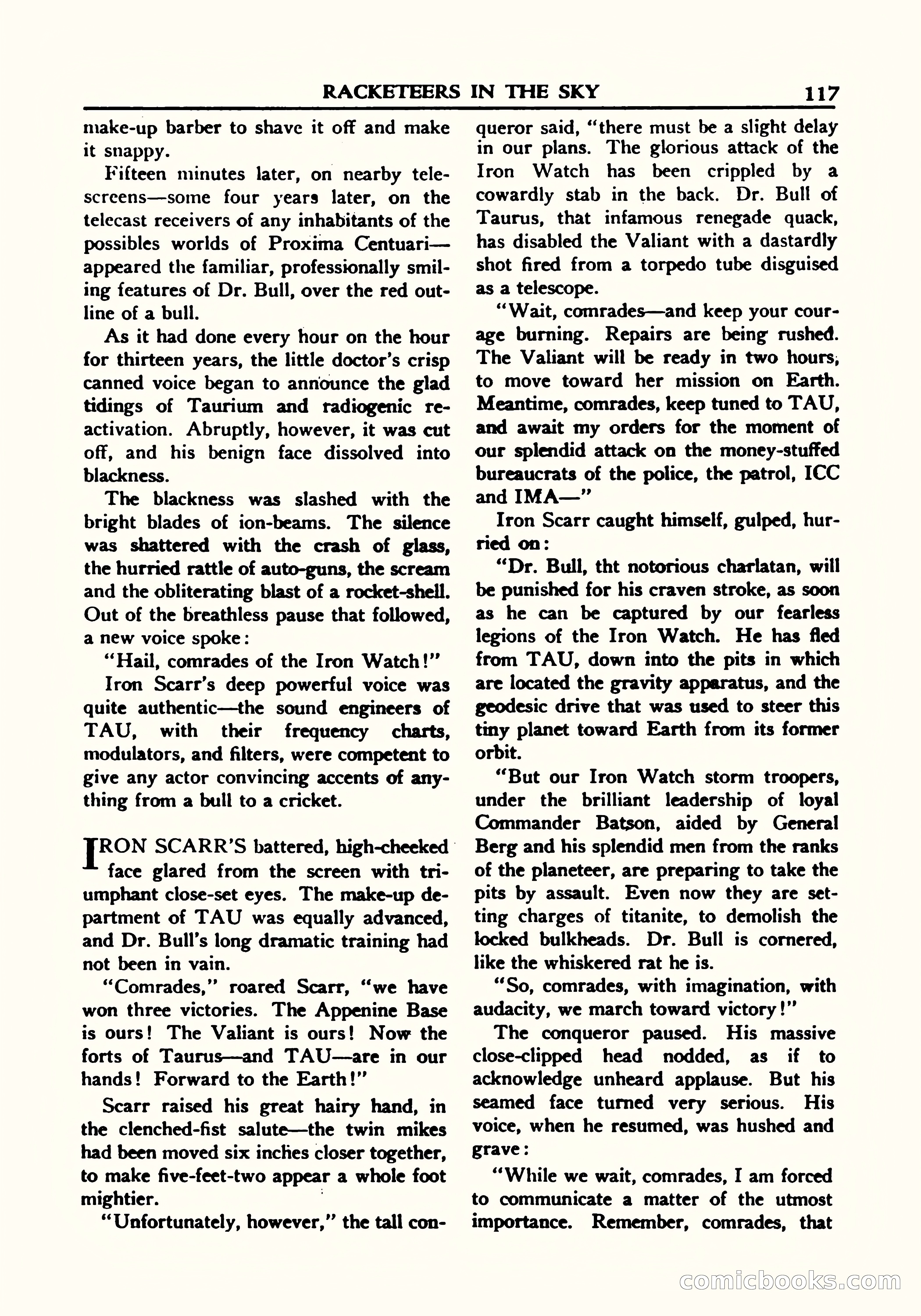A. Merritt's Fantasy Magazine, October 1950 — page 120 of 135