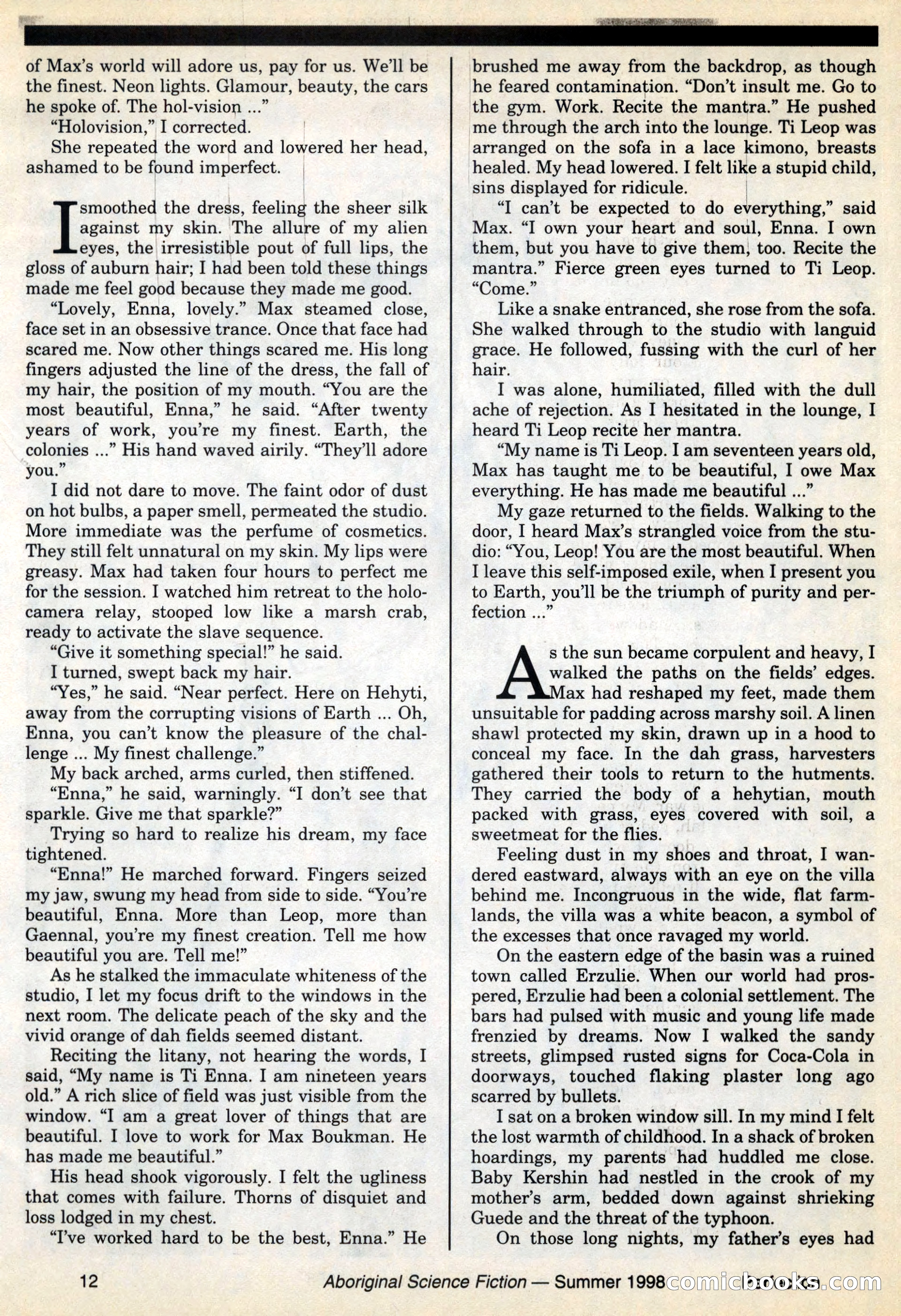 Aboriginal Science Fiction, Issues 57–58 — page 12 of 68