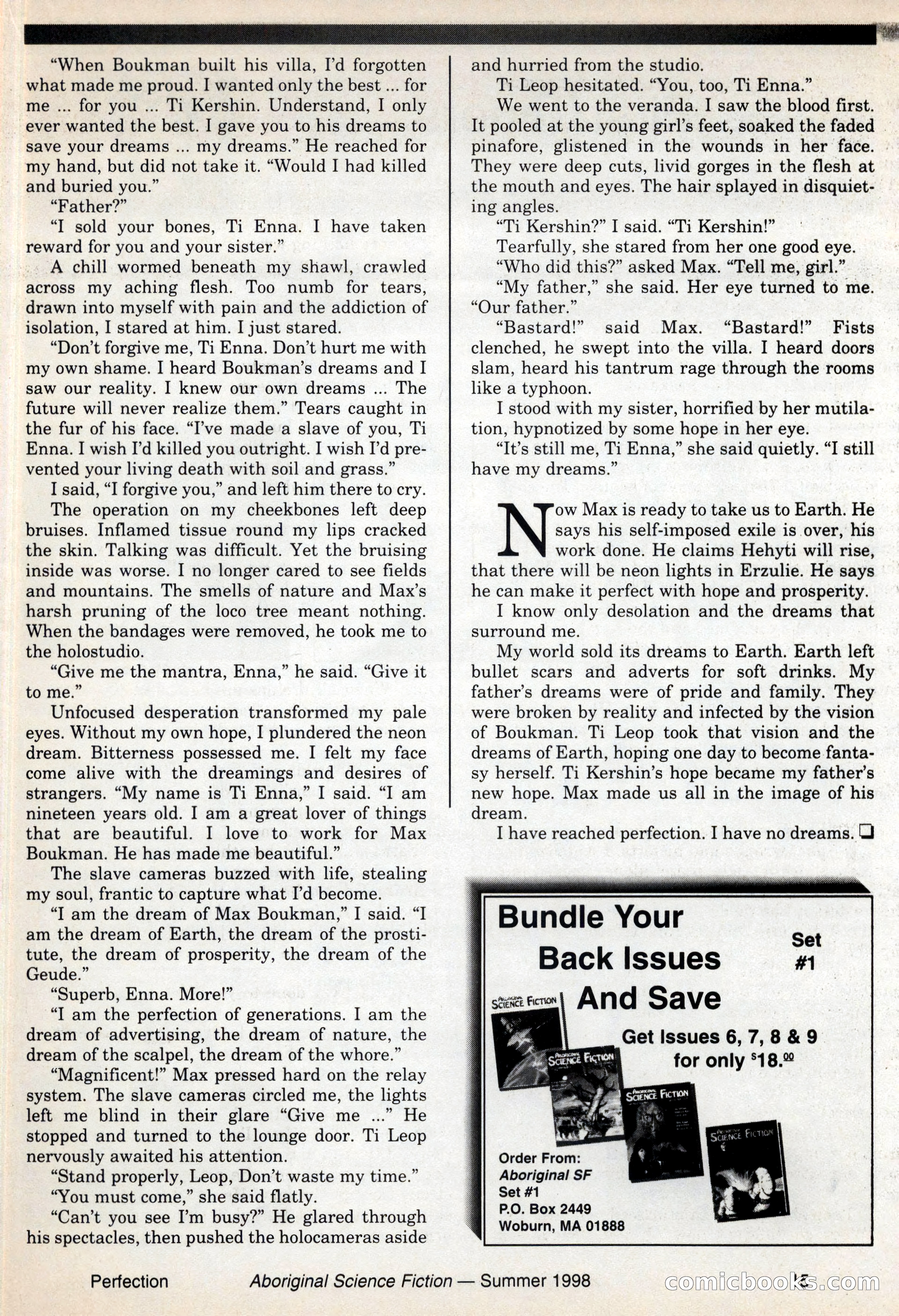 Aboriginal Science Fiction, Issues 57–58 — page 15 of 68