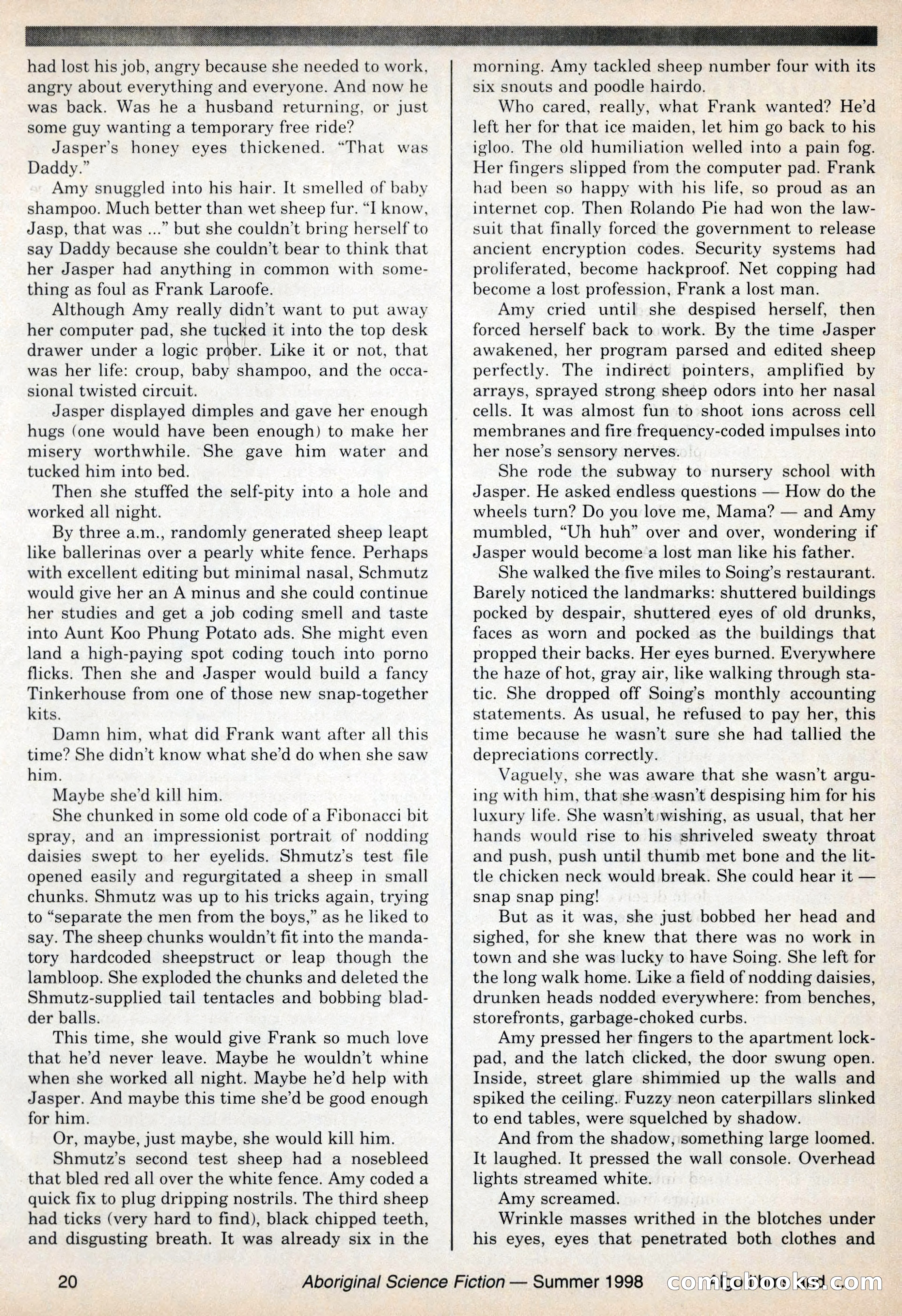 Aboriginal Science Fiction, Issues 57–58 — page 20 of 68