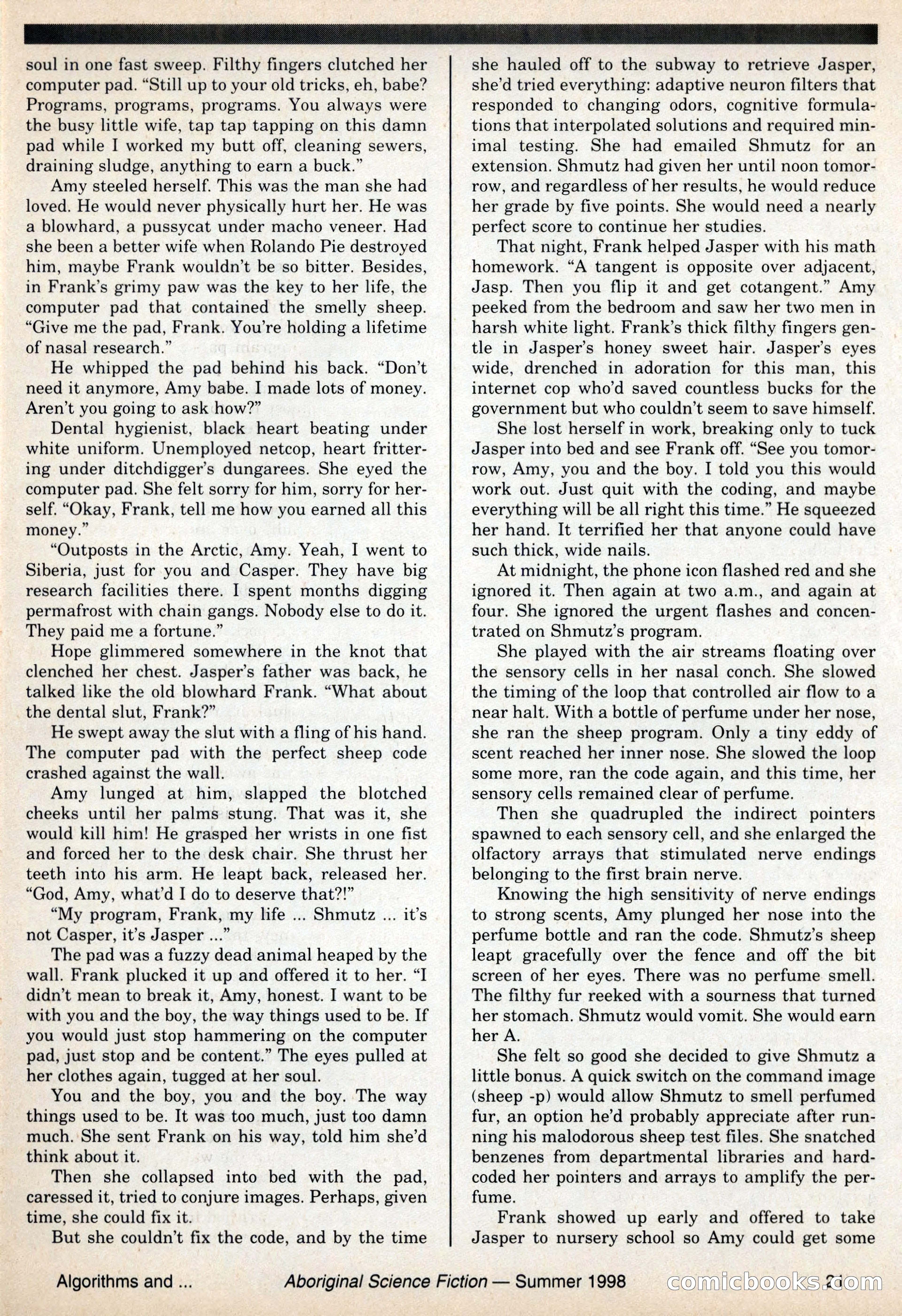 Aboriginal Science Fiction, Issues 57–58 — page 21 of 68