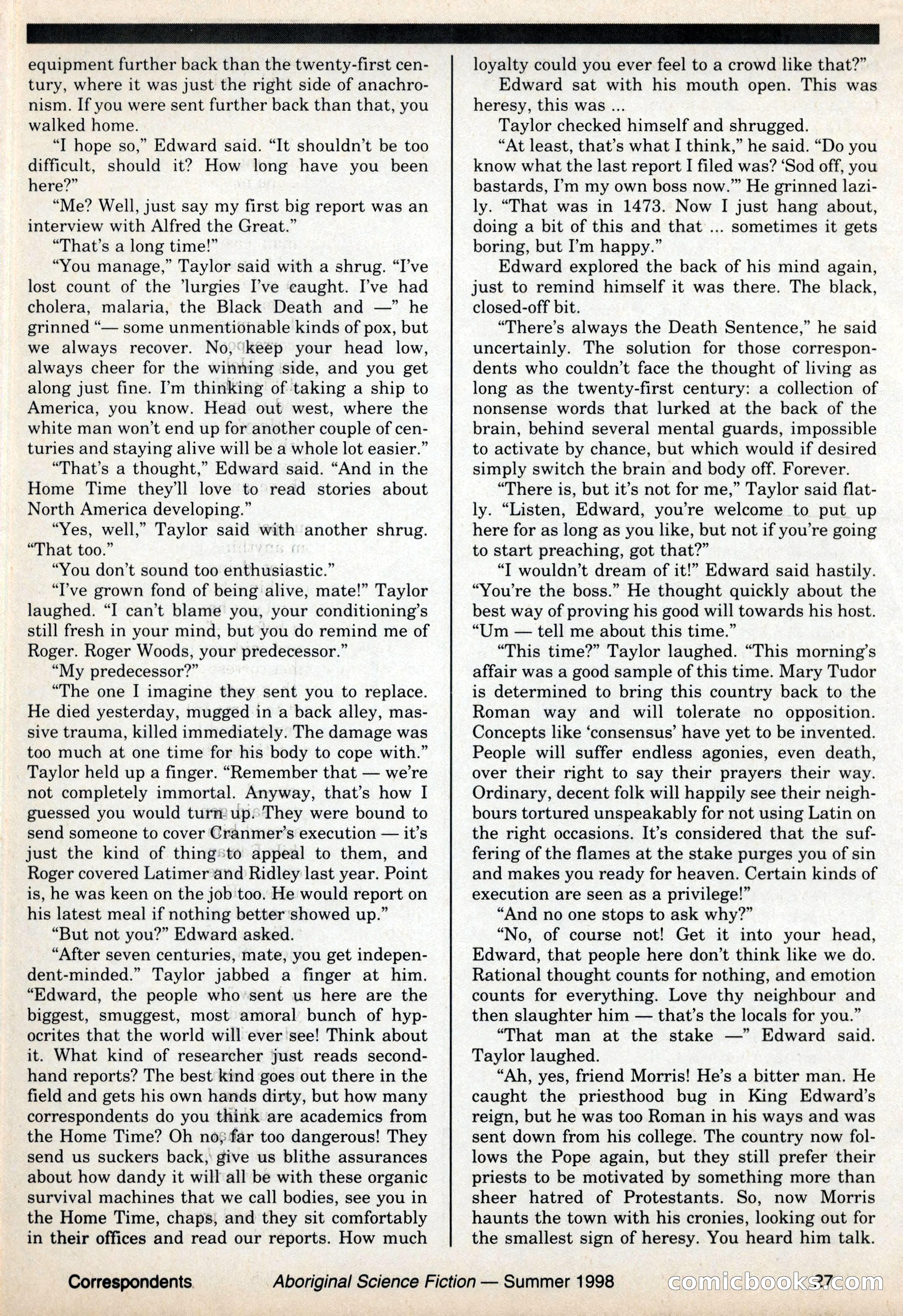 Aboriginal Science Fiction, Issues 57–58 — page 27 of 68
