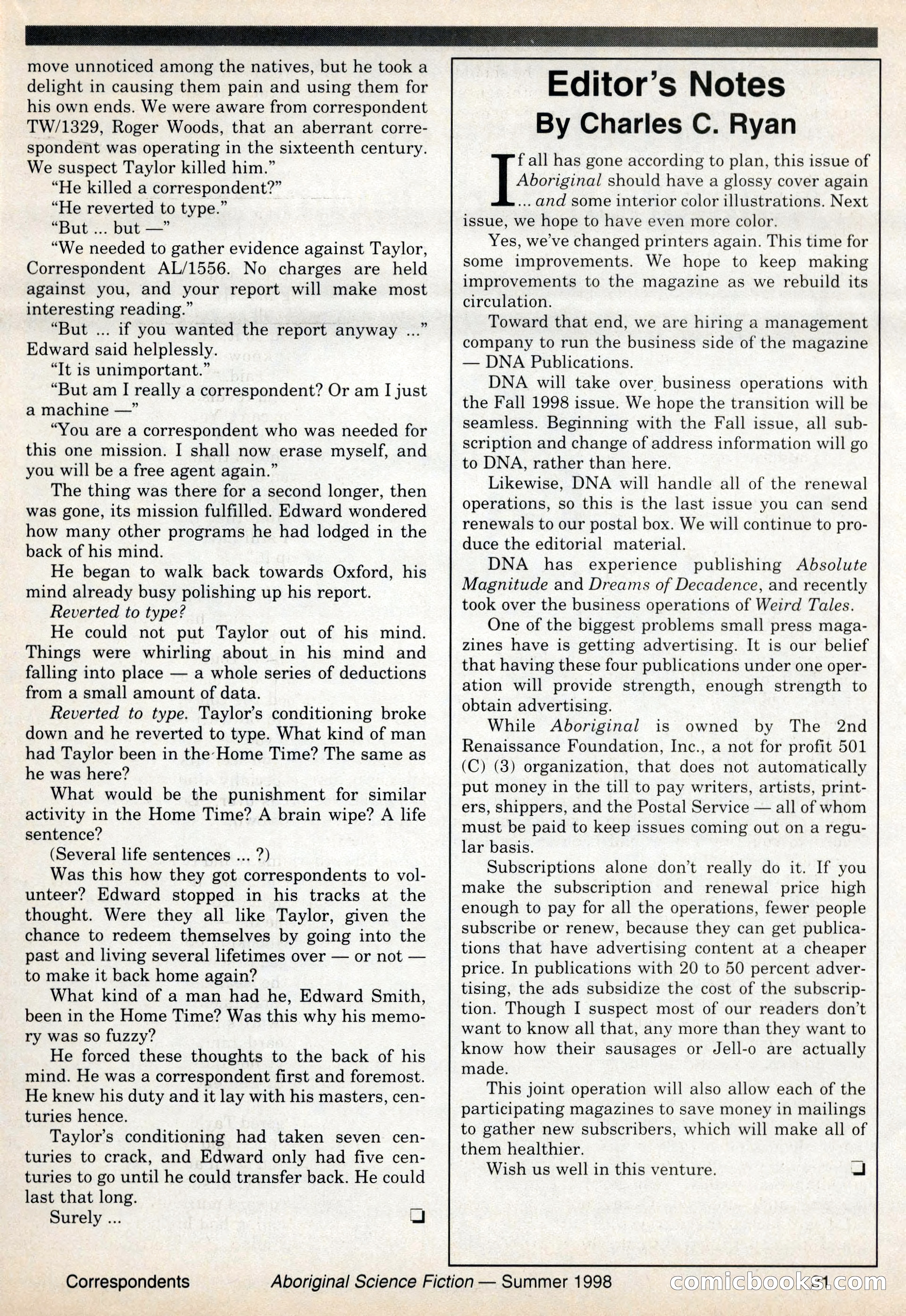 Aboriginal Science Fiction, Issues 57–58 — page 31 of 68