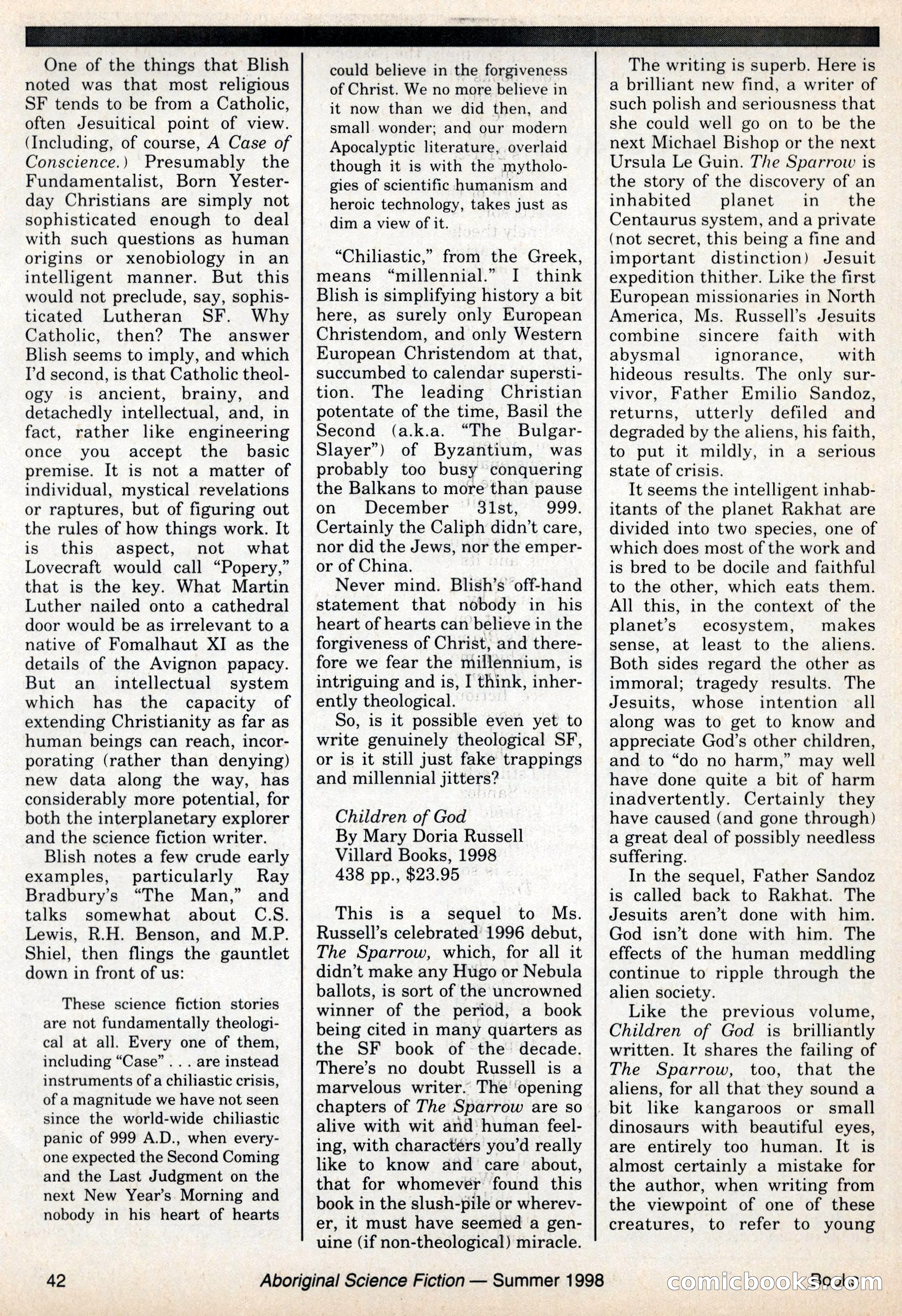 Aboriginal Science Fiction, Issues 57–58 — page 42 of 68