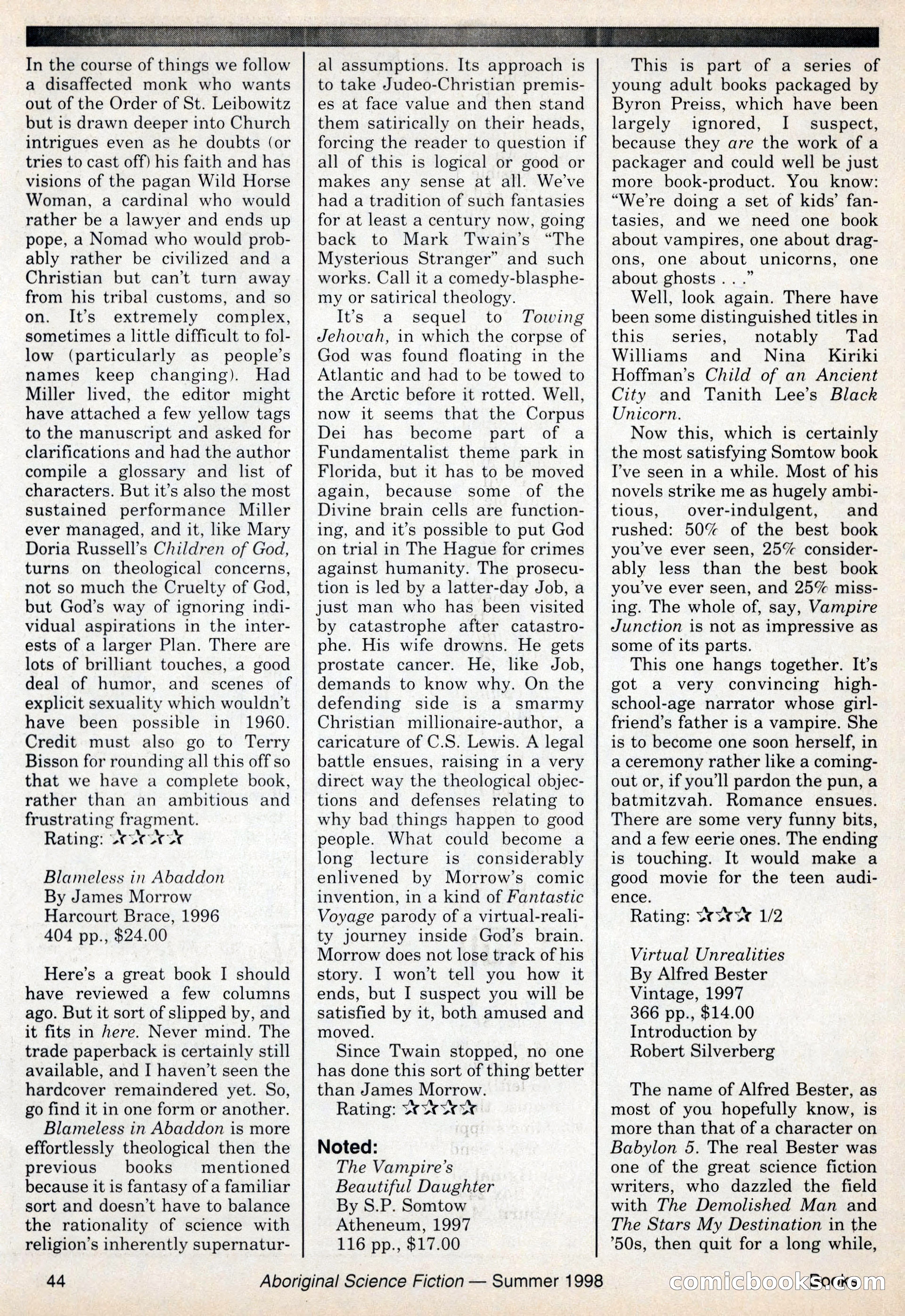 Aboriginal Science Fiction, Issues 57–58 — page 44 of 68