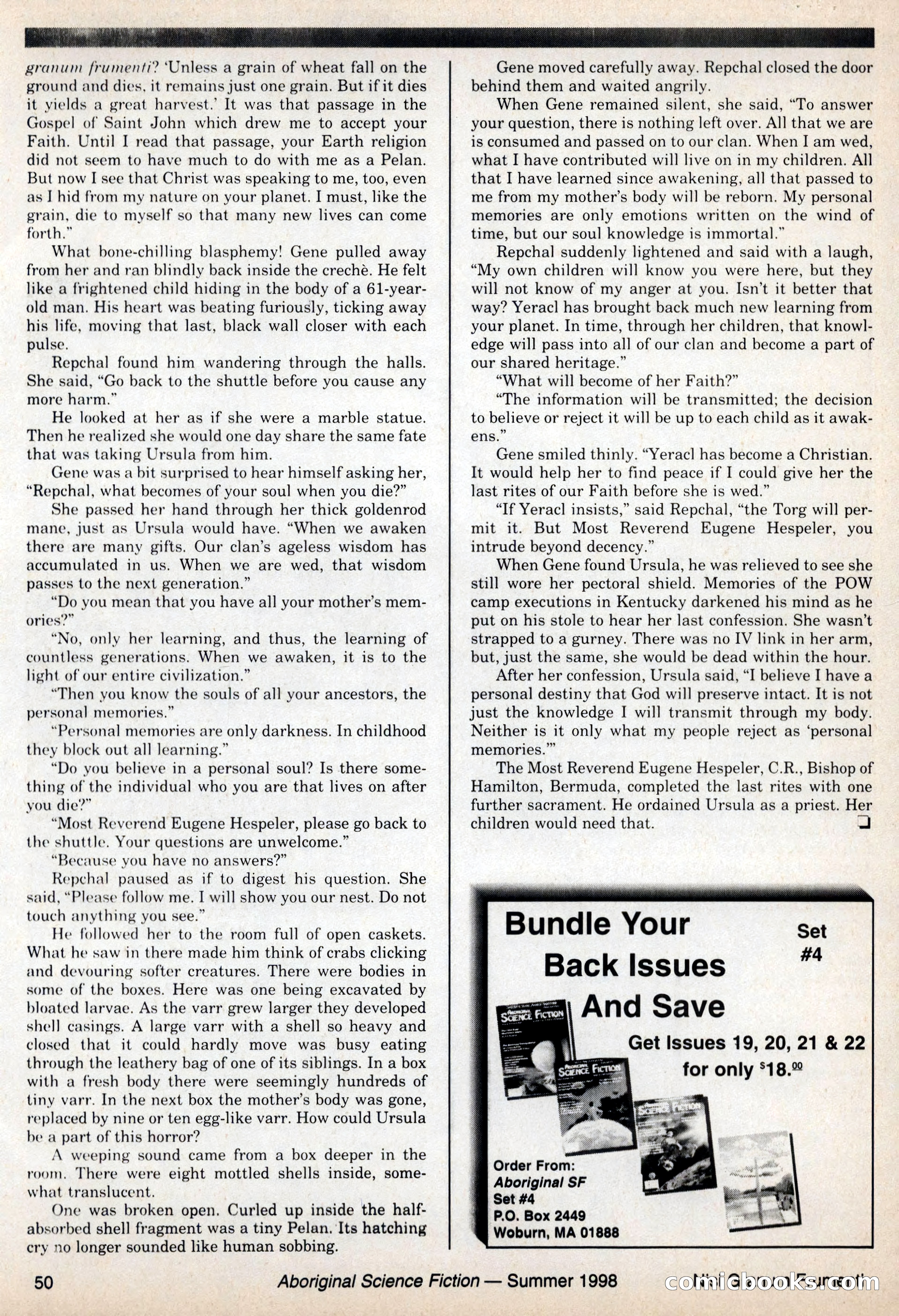 Aboriginal Science Fiction, Issues 57–58 — page 50 of 68