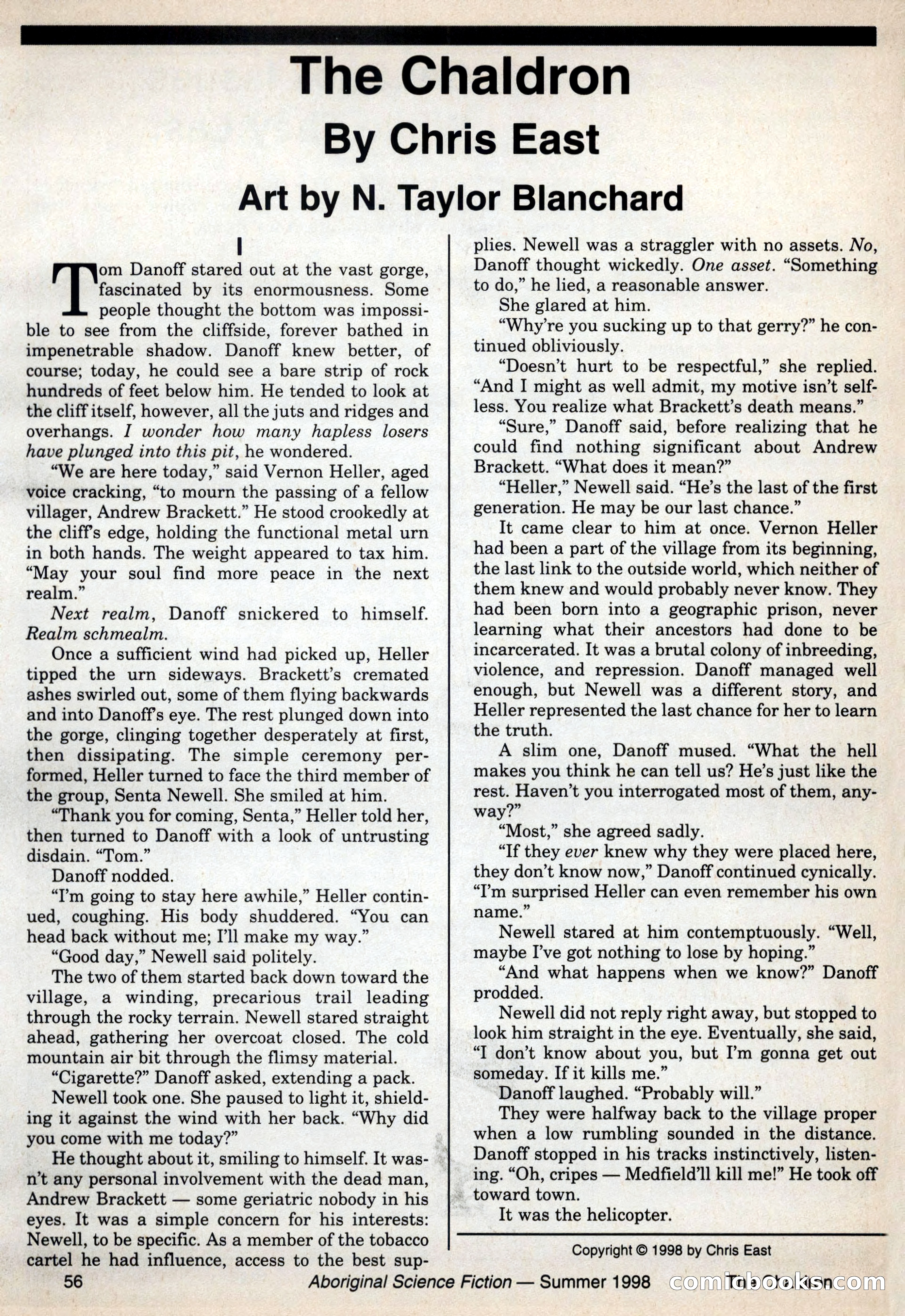 Aboriginal Science Fiction, Issues 57–58 — page 56 of 68