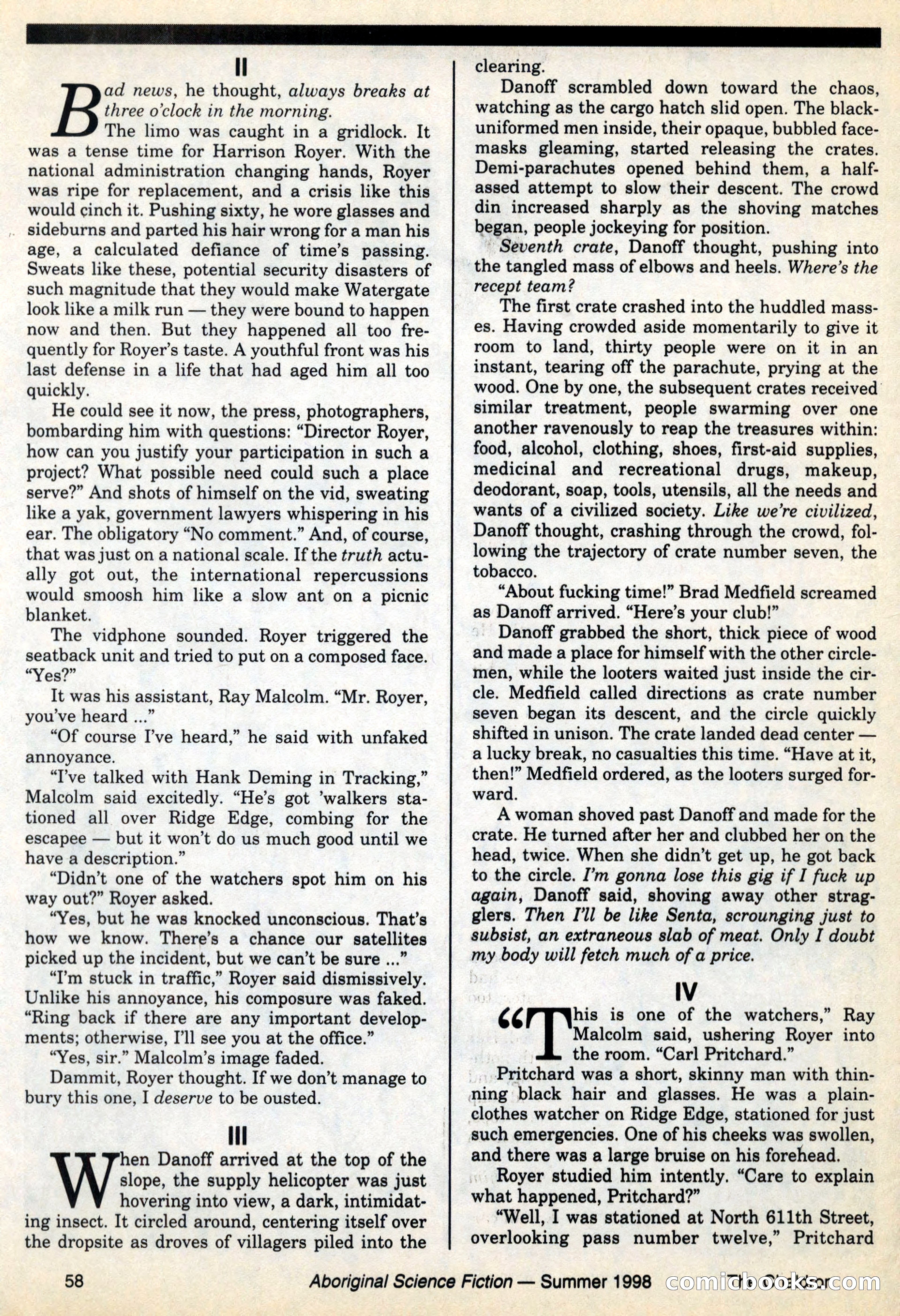 Aboriginal Science Fiction, Issues 57–58 — page 58 of 68