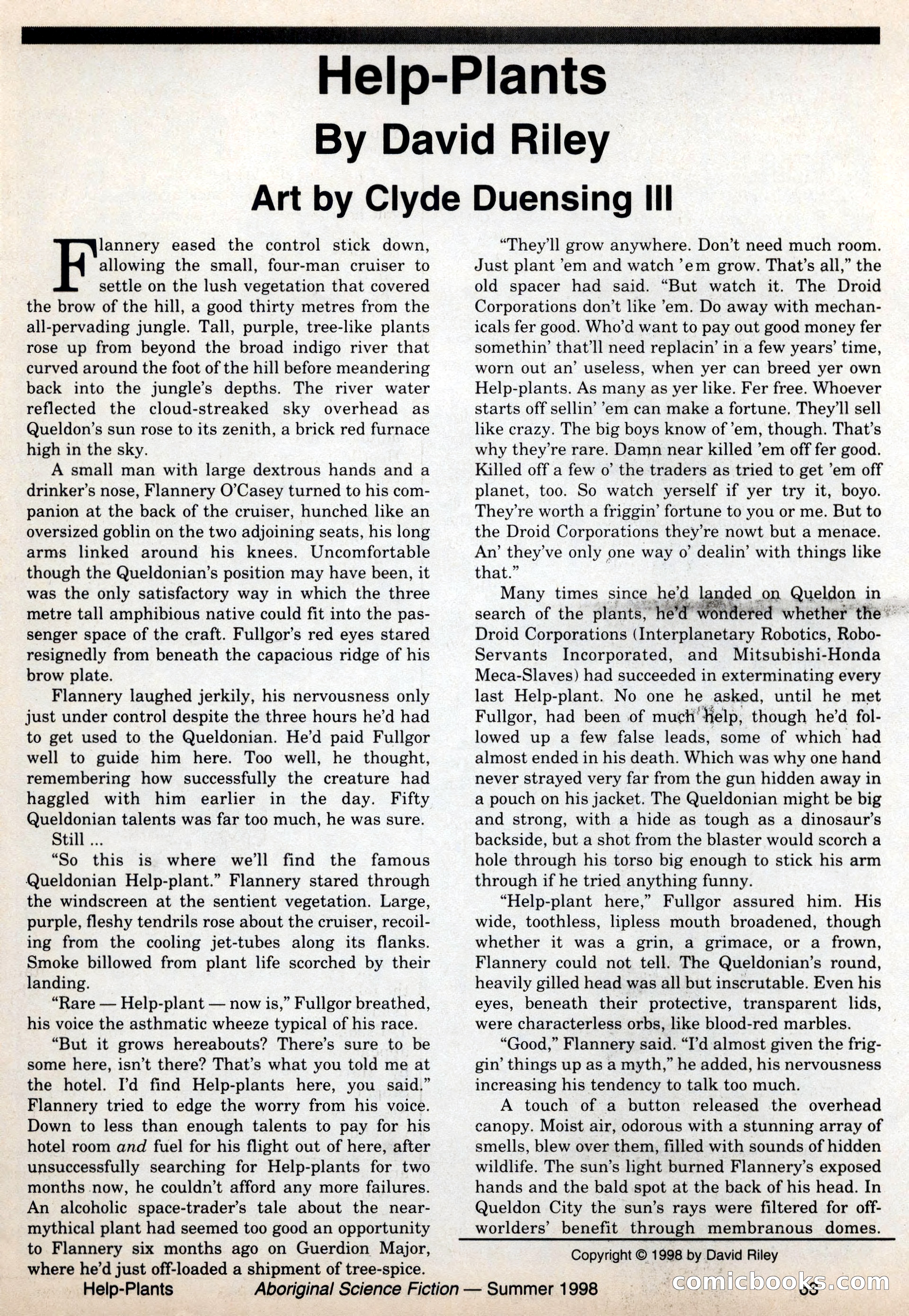 Aboriginal Science Fiction, Issues 57–58 — page 63 of 68