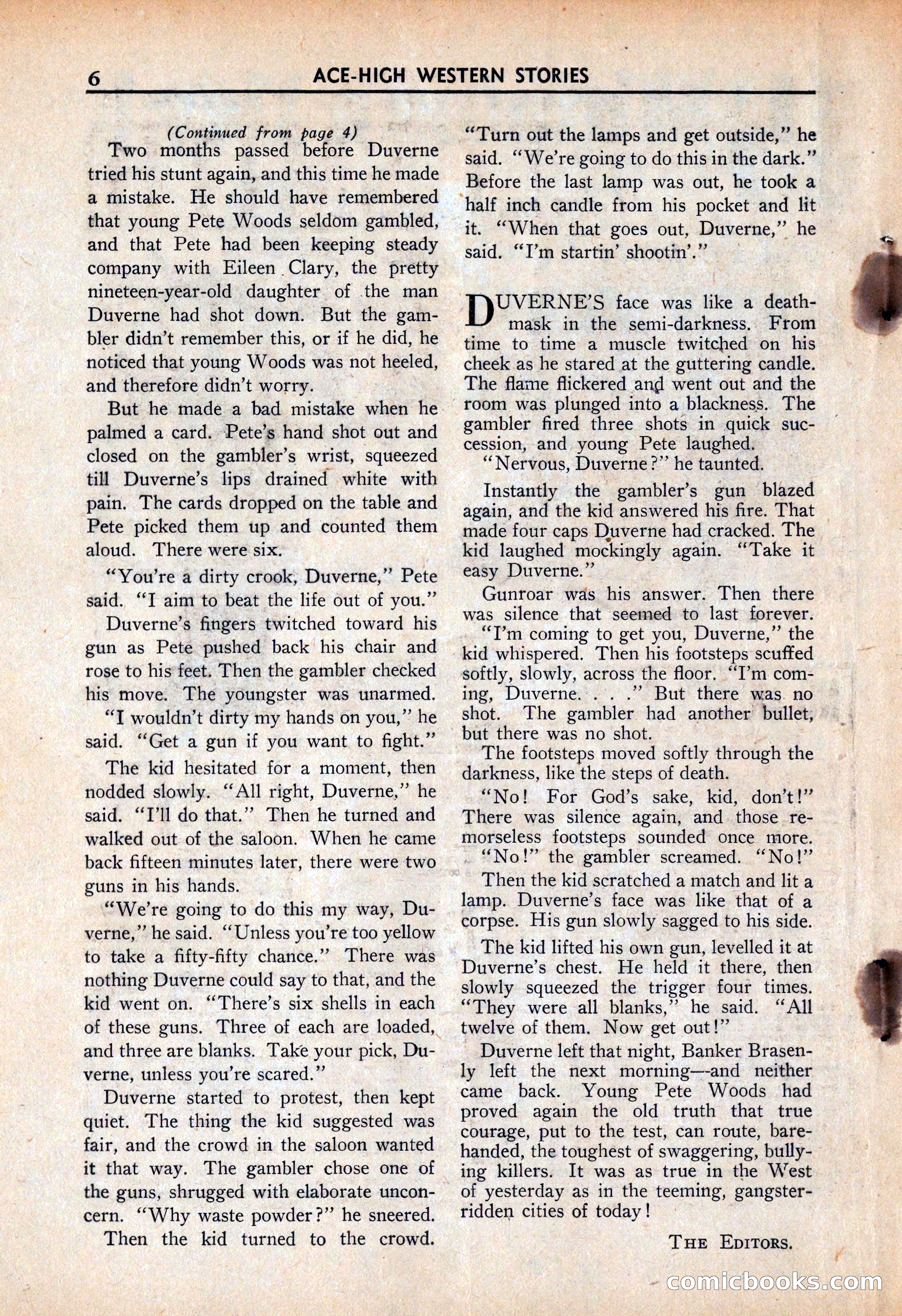 Ace High Western Magazine, March 1941 — page 8 of 116