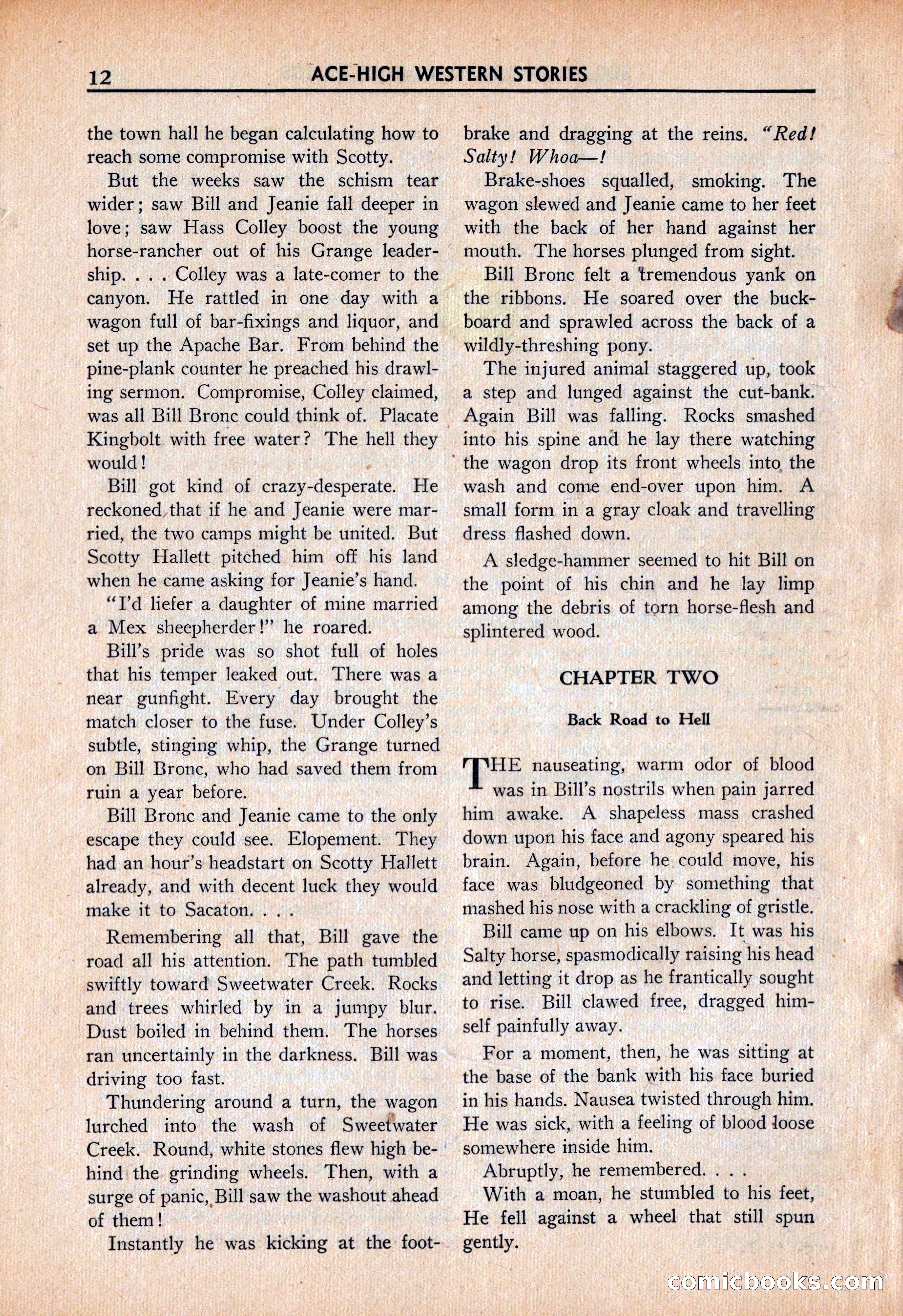 Ace High Western Magazine, March 1941 — page 14 of 116
