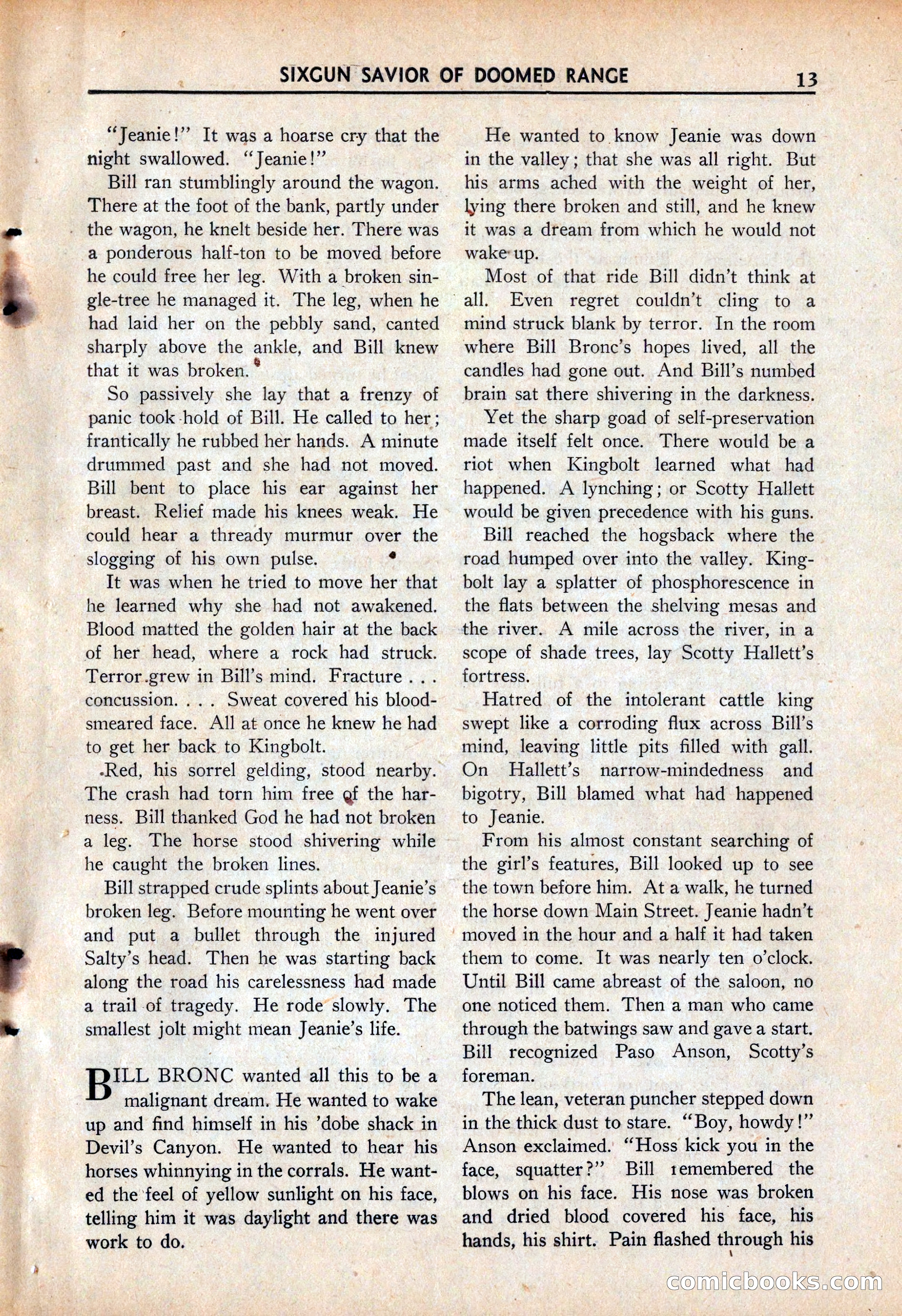 Ace High Western Magazine, March 1941 — page 15 of 116