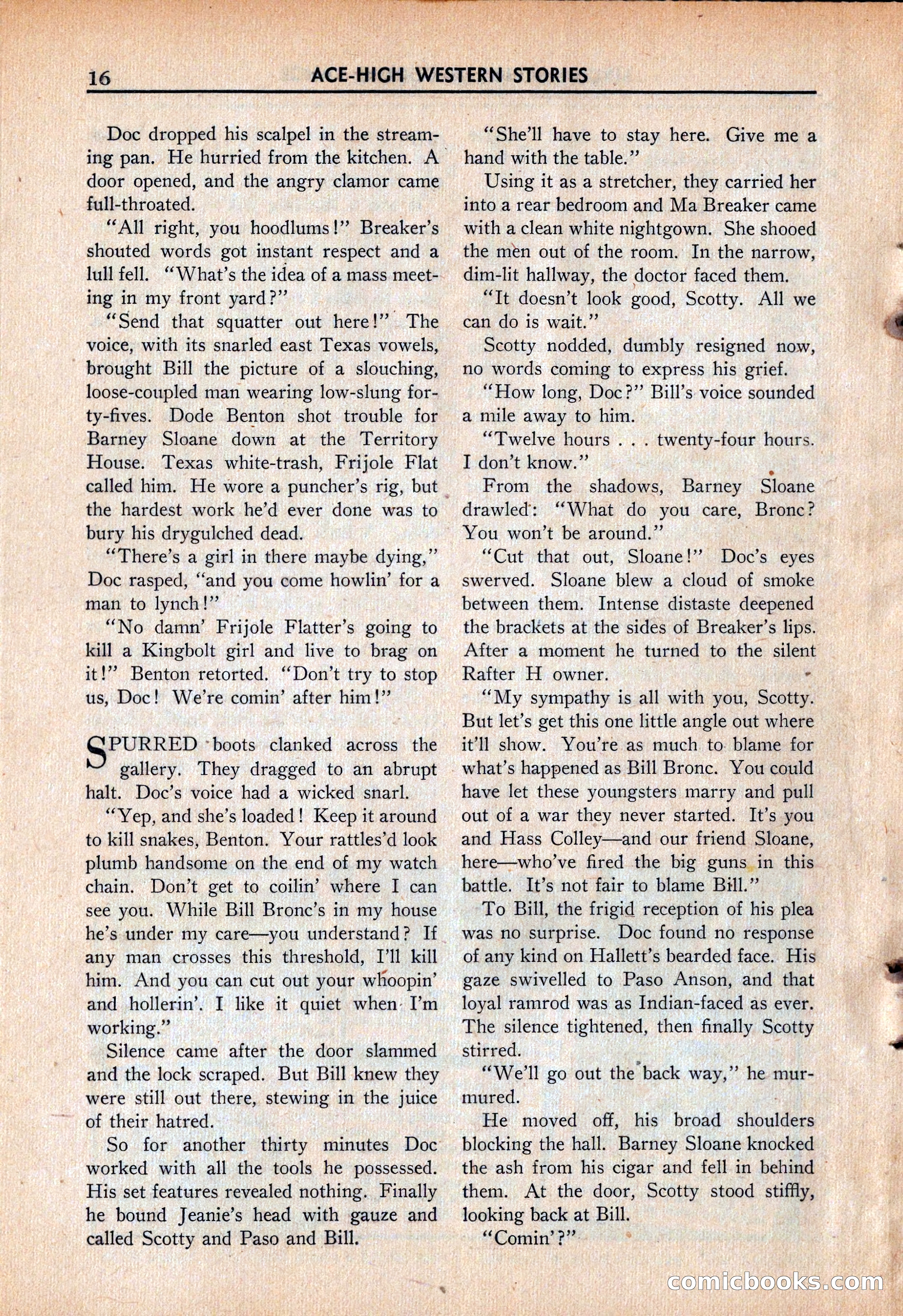 Ace High Western Magazine, March 1941 — page 18 of 116