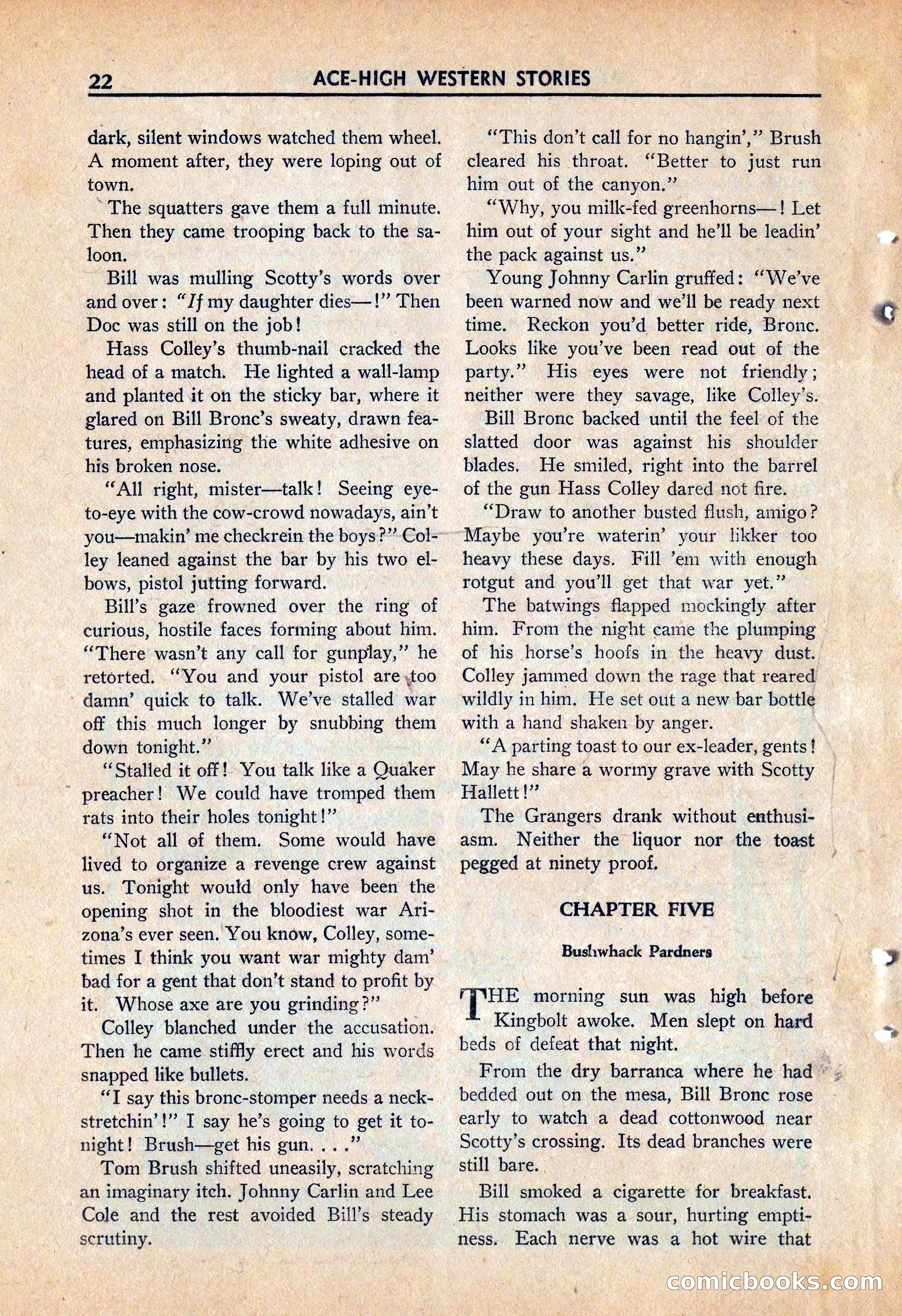 Ace High Western Magazine, March 1941 — page 24 of 116