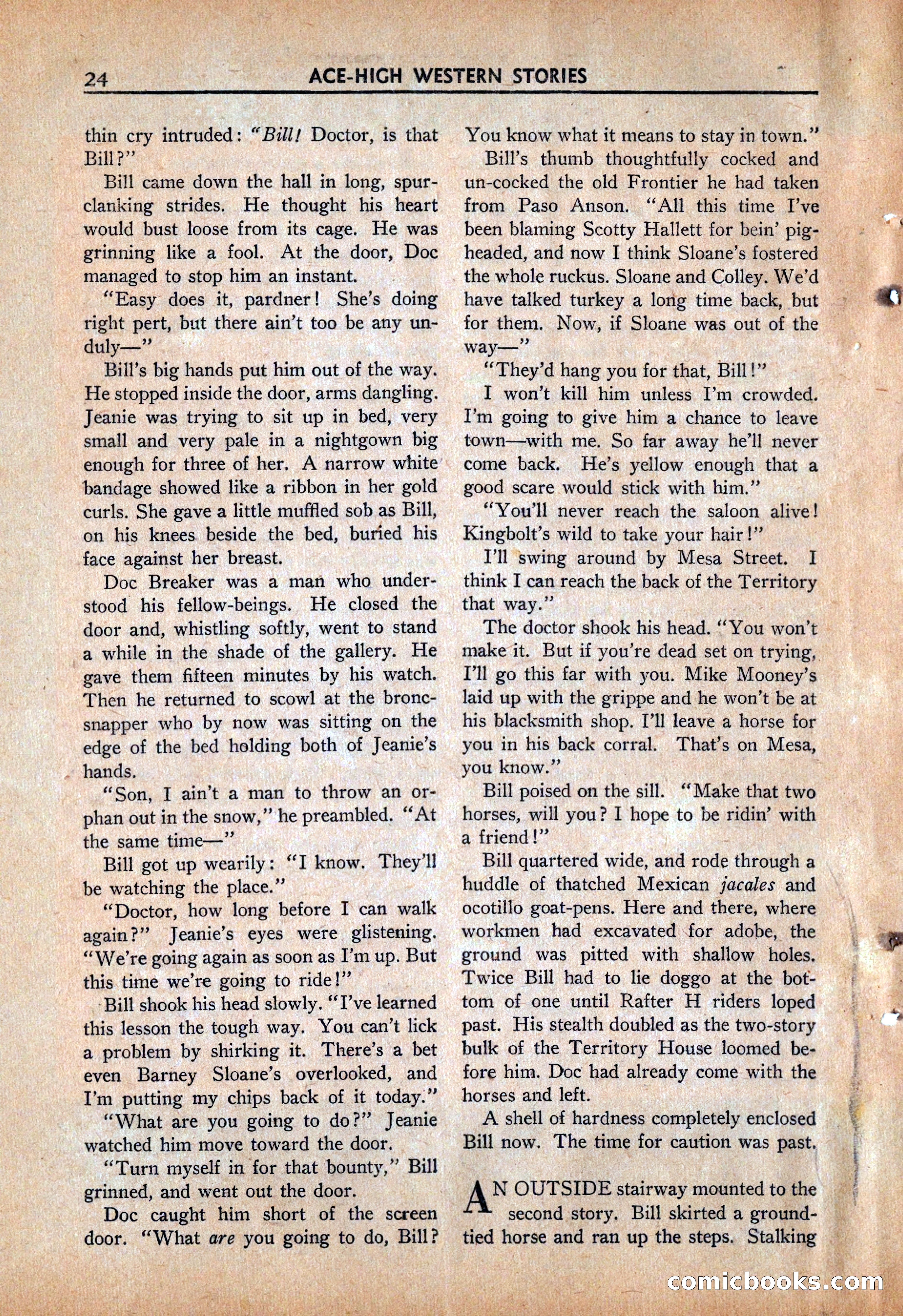 Ace High Western Magazine, March 1941 — page 26 of 116